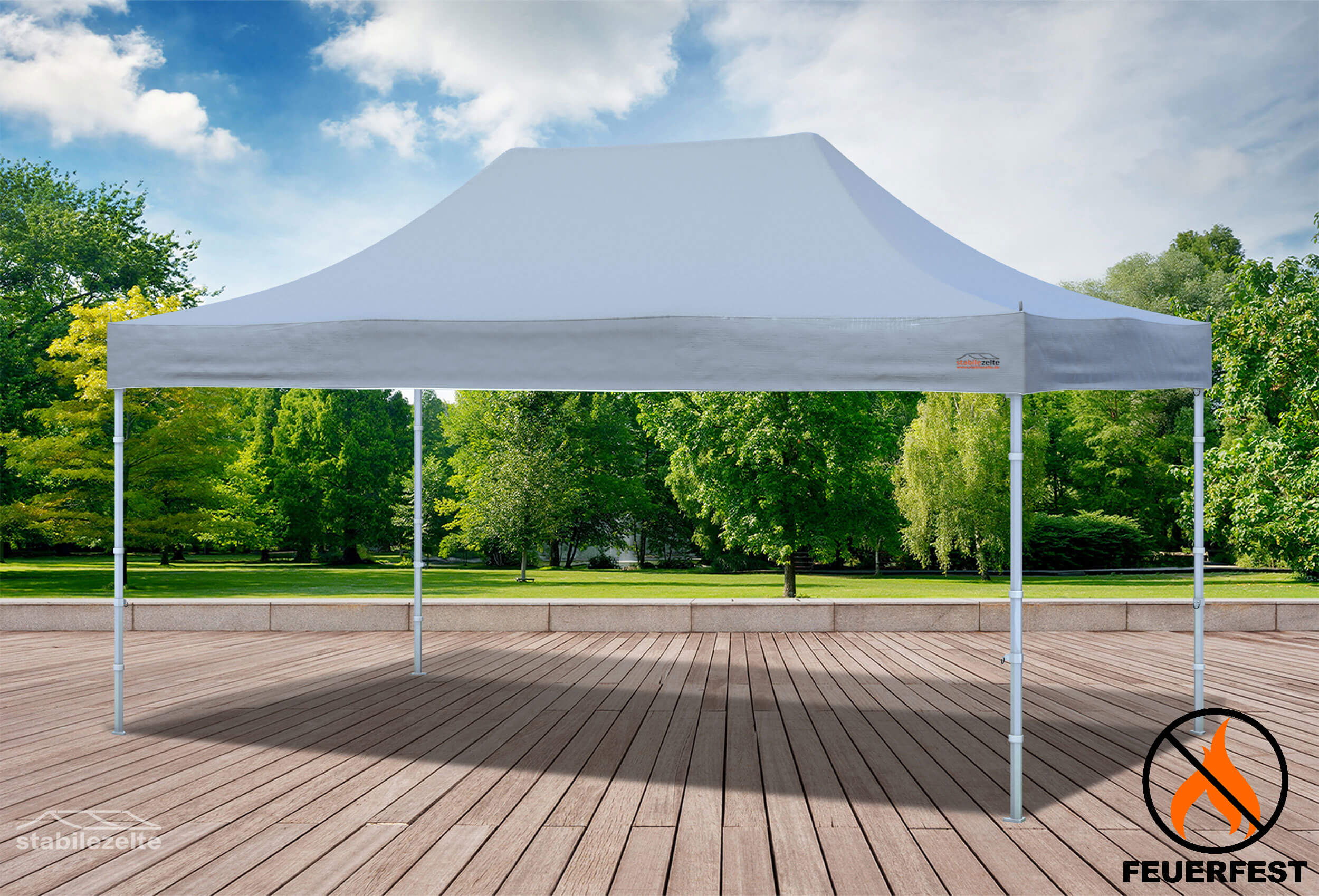 3x4.5 m Folding Tent Roof Tarpaulin, PVC FR