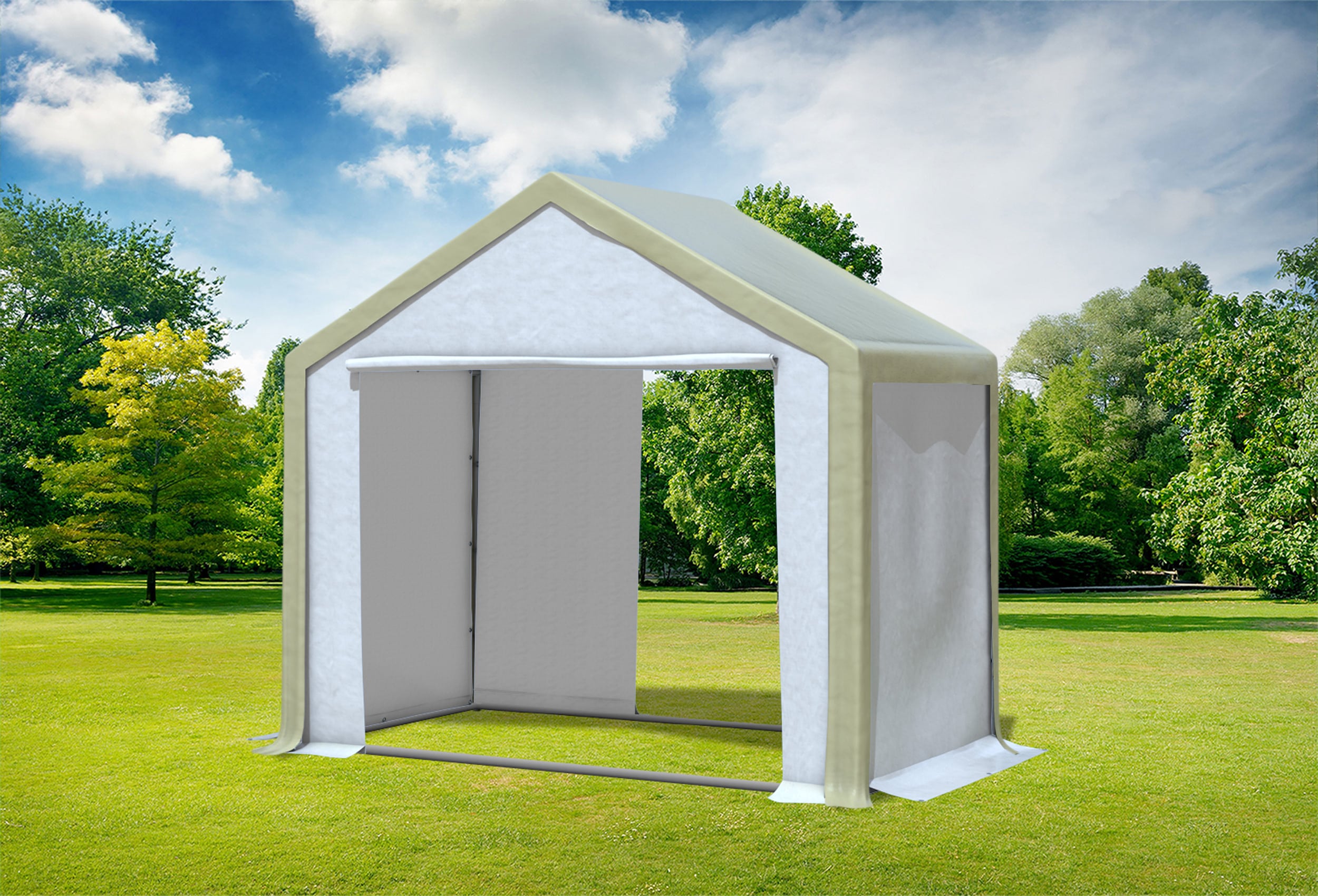 3x2 m Party tent / Marquee, PVC Brown White