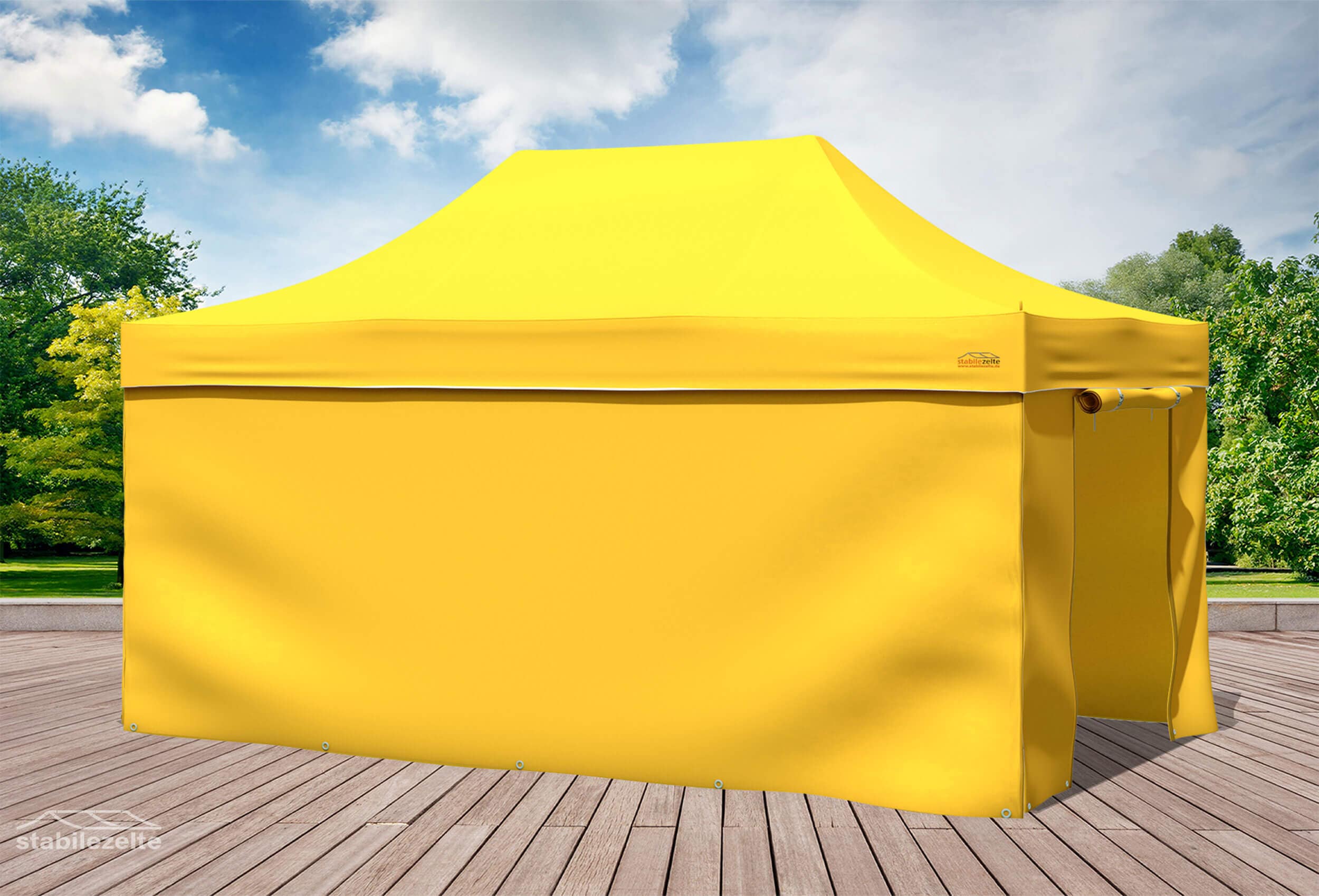 3x4.5 m Pop Up Gazebo, Yellow