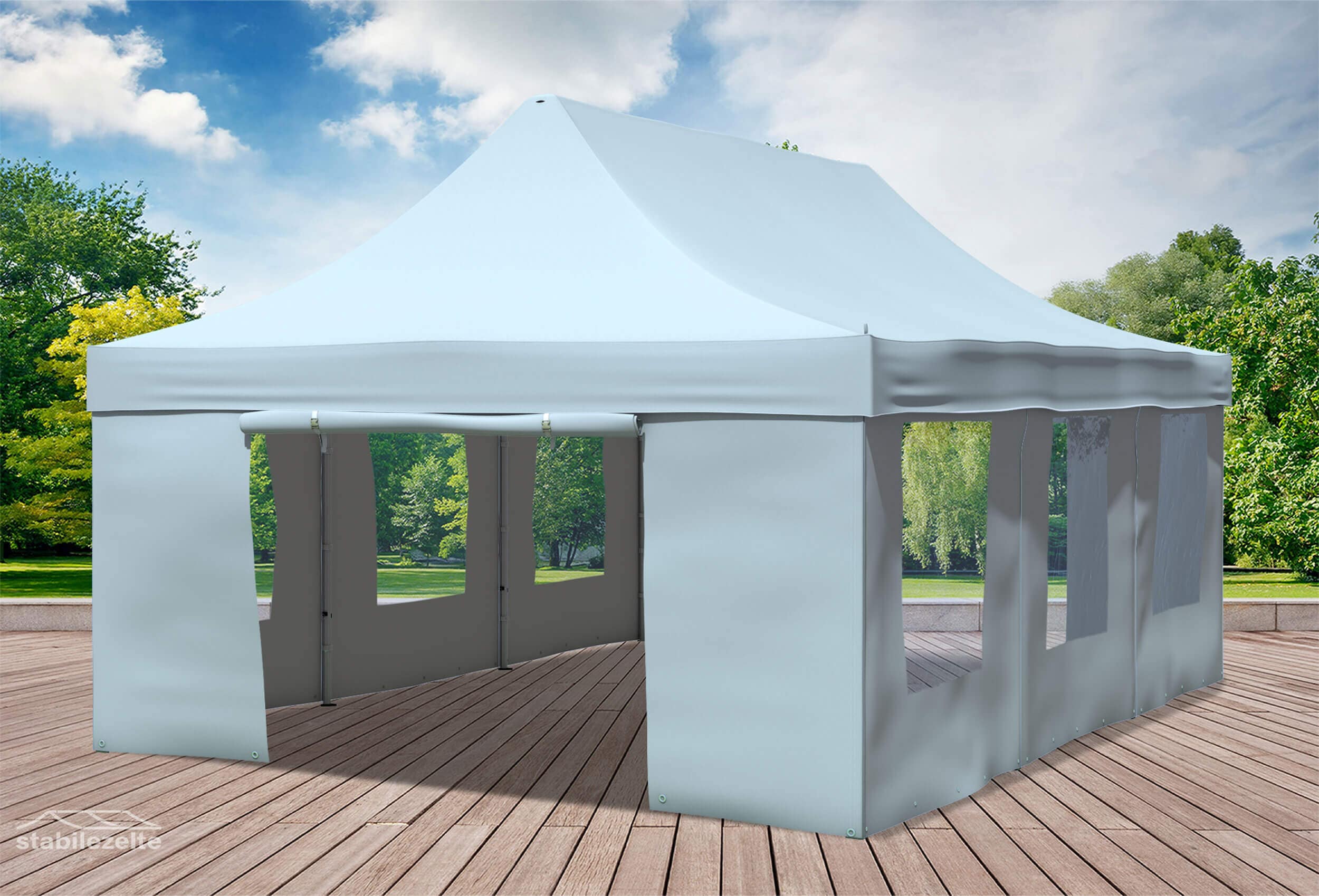 4x6 m Pop Up Gazebo, Grey