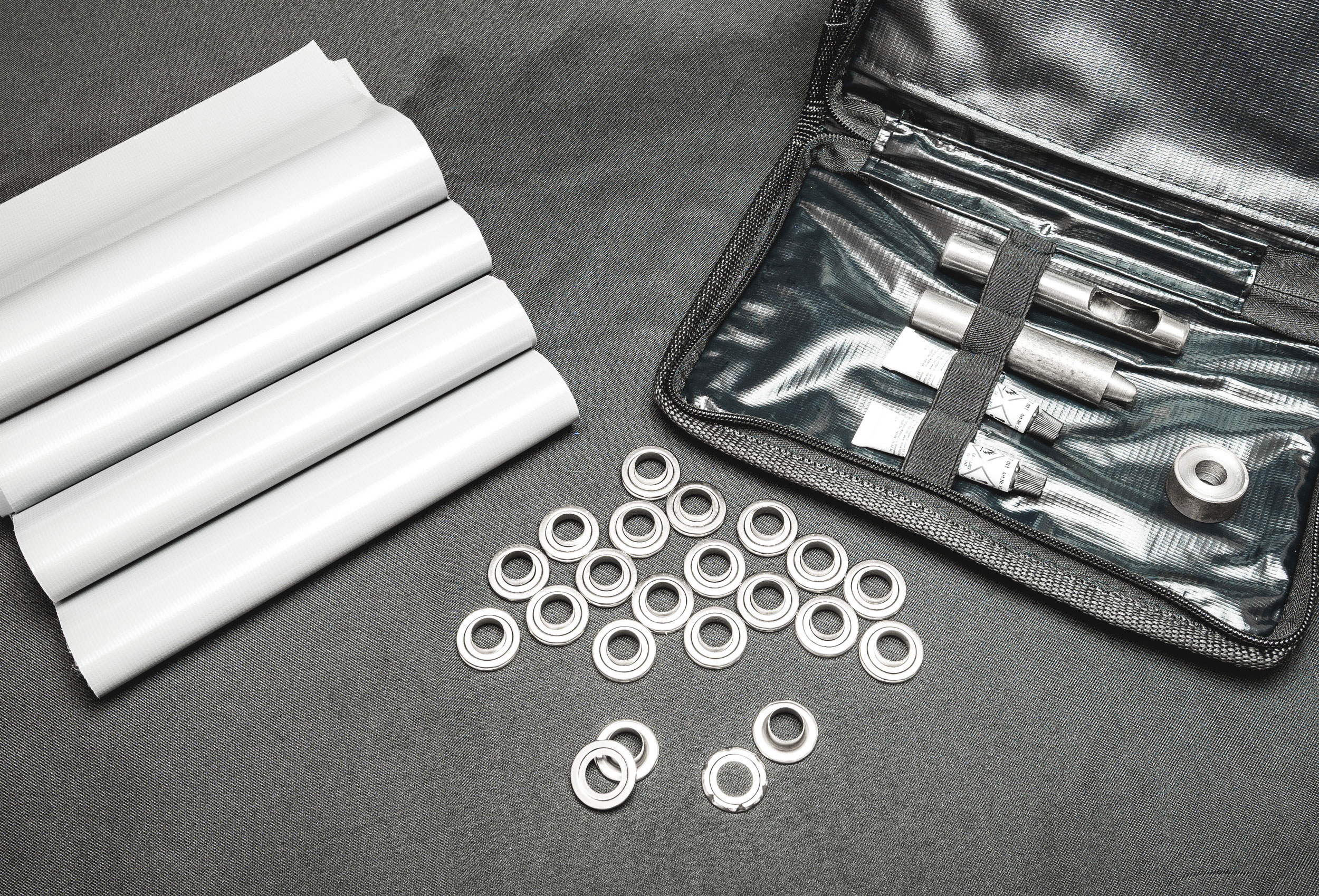 Repair Kit for PVC Tents, Grey