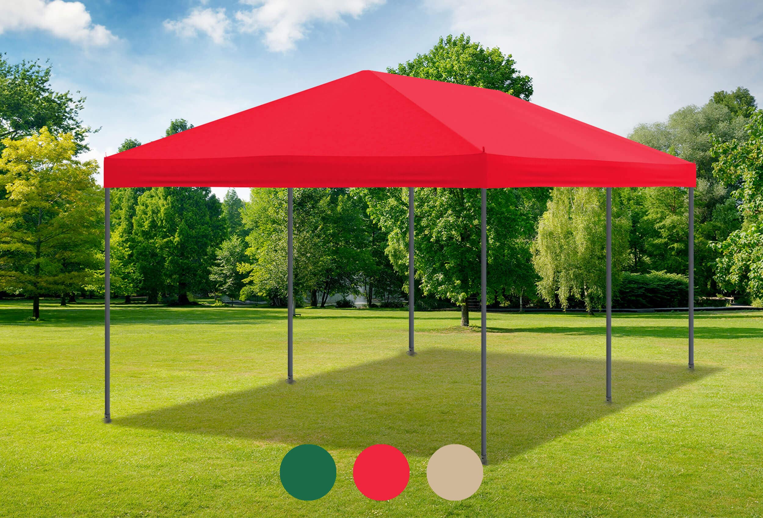 3x6 m Roof Tarpaulin Sahara PVC Red