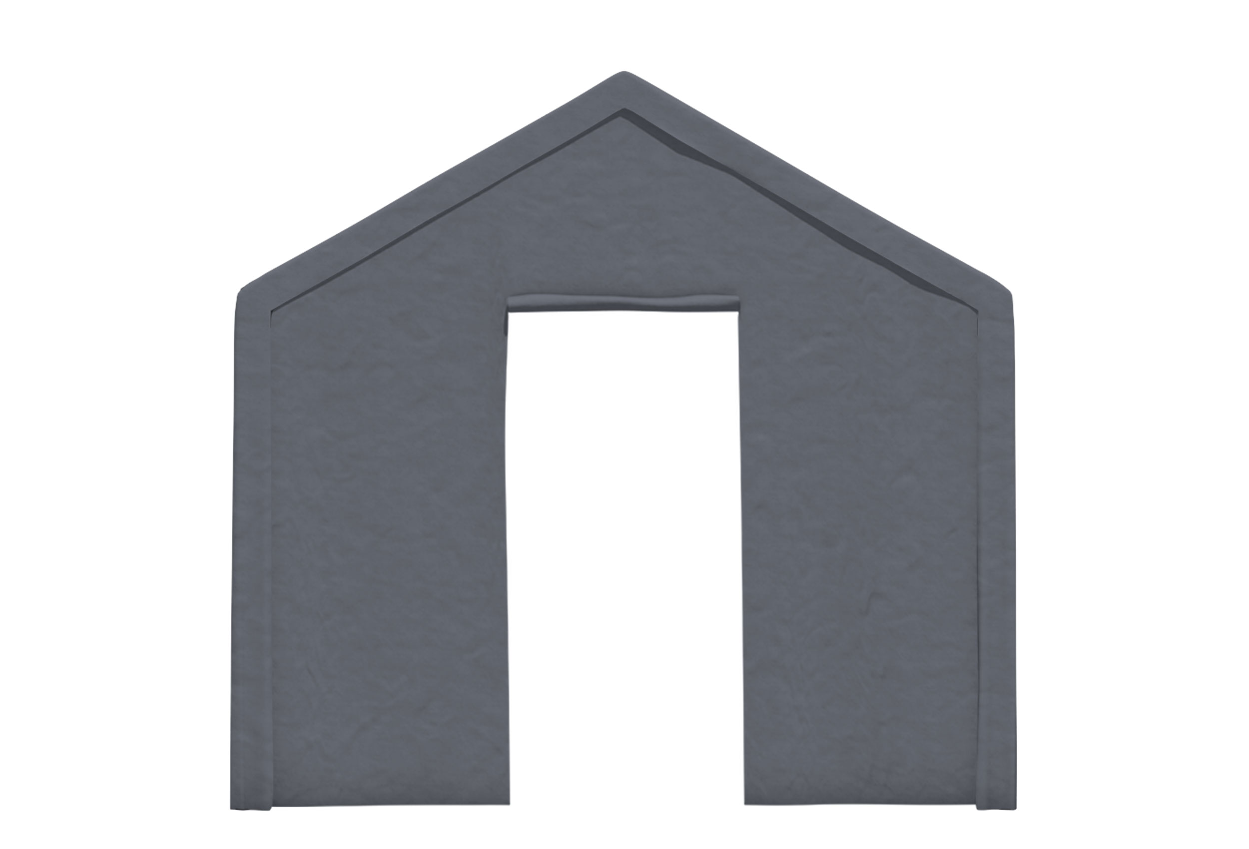 Classic Premium PVC 3m gable section with SMALL DOOR Grey (single)