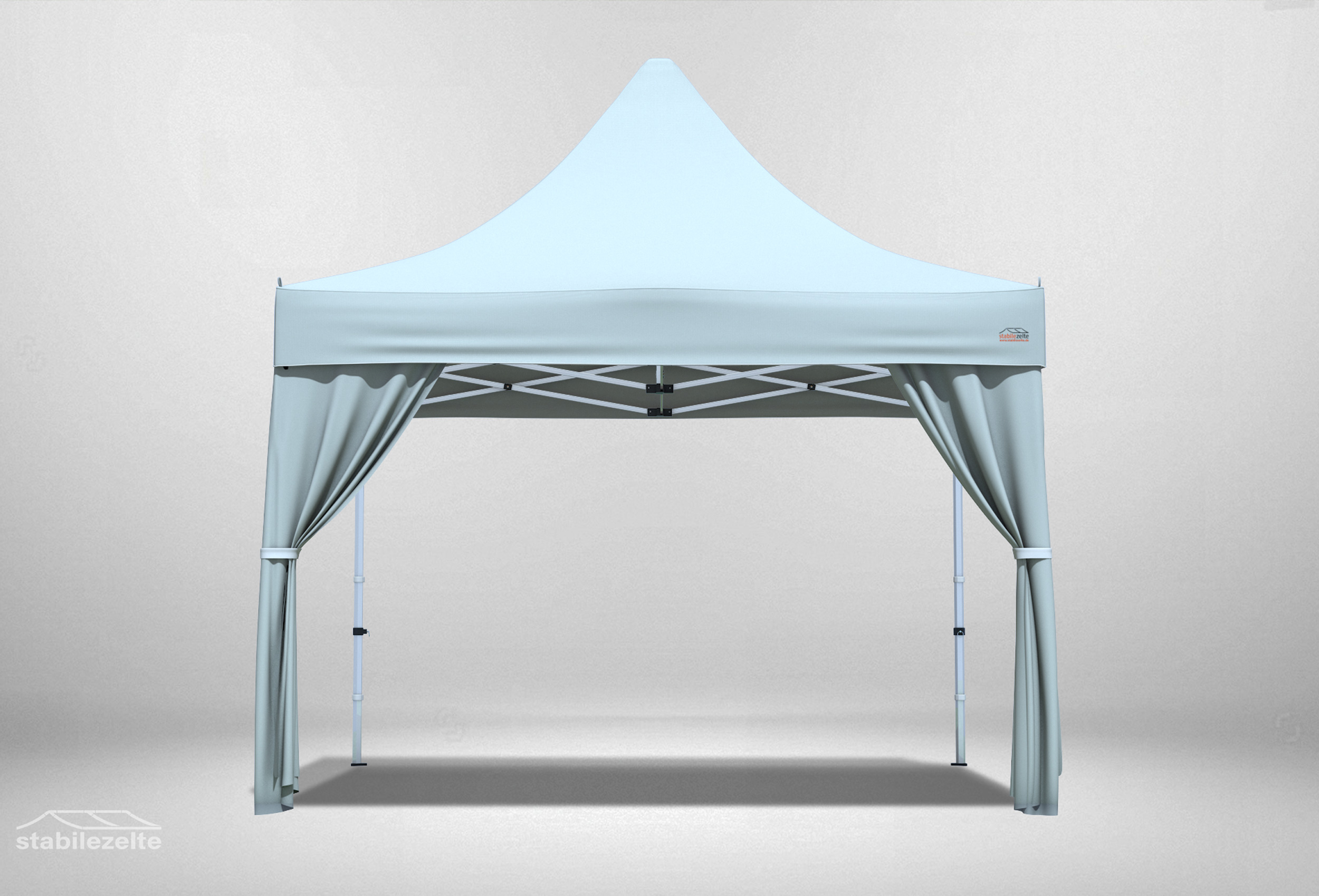 2 pieces Decorative scarf for folding Gazebos GREY