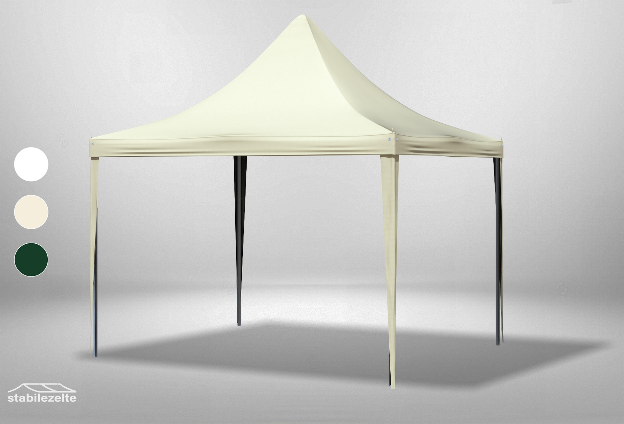 3x3 m Roof Tarpaulin Arabica PVC incl. Accessories Beige