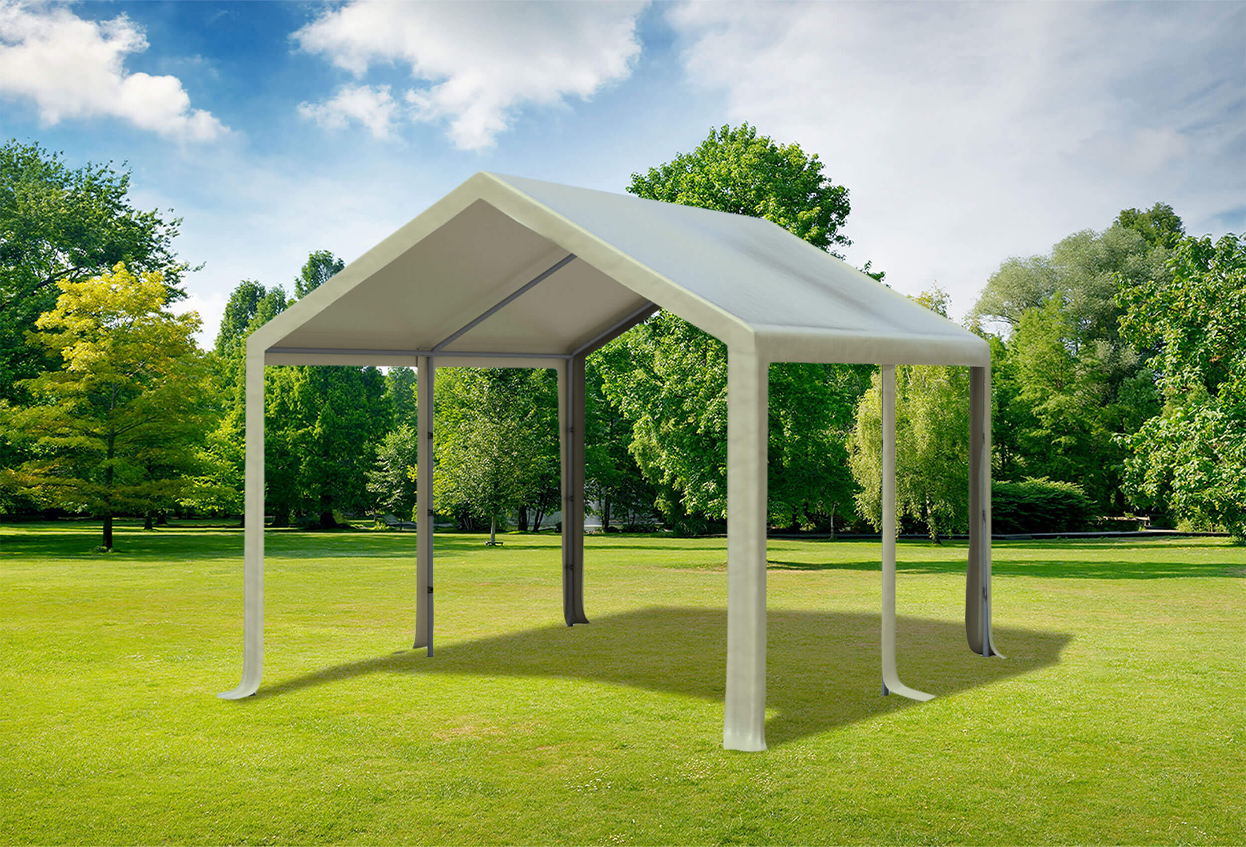 3x4 m PVC Roof Tarpaulin incl. Accessories Brown