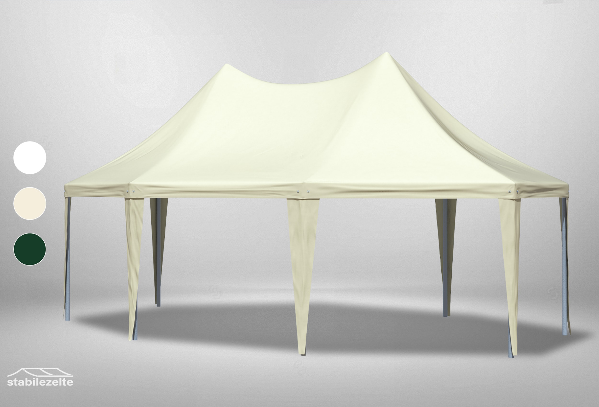 5x6.8 m Roof Tarpaulin Arabica PVC incl. Accessories Beige
