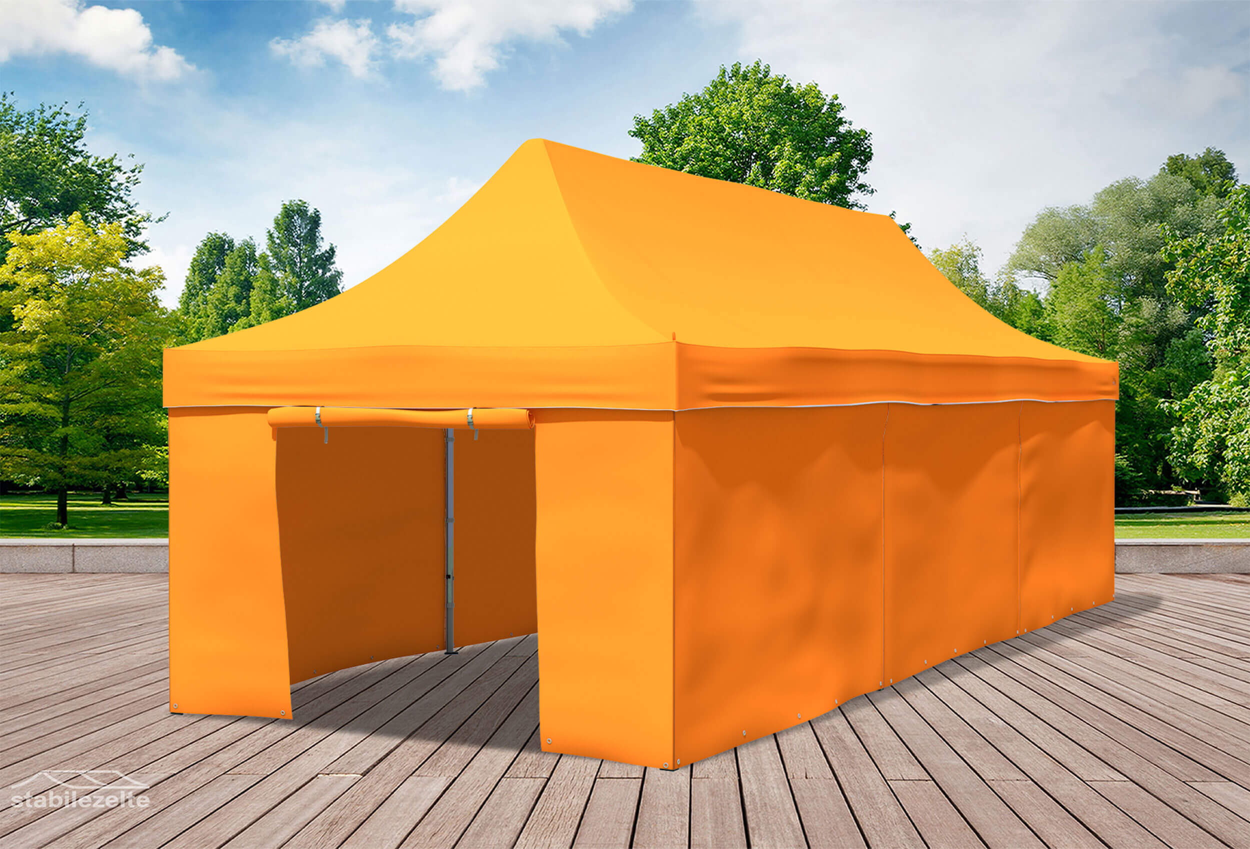 3x9 m Pop Up Gazebo, Orange