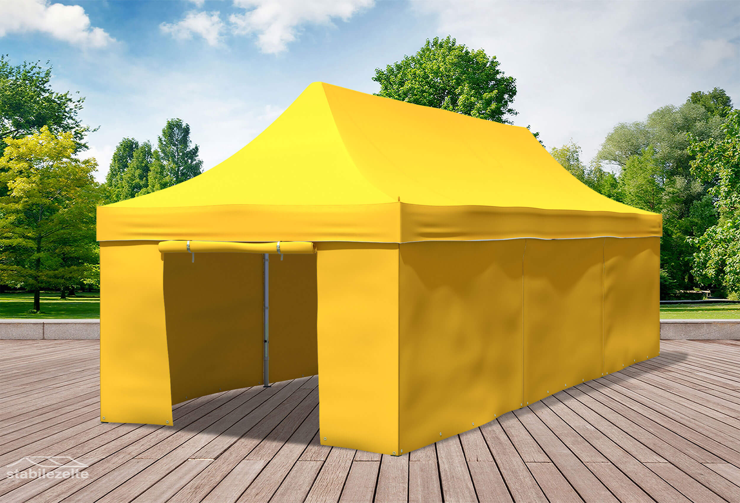 3x9 m Pop Up Gazebo, Yellow