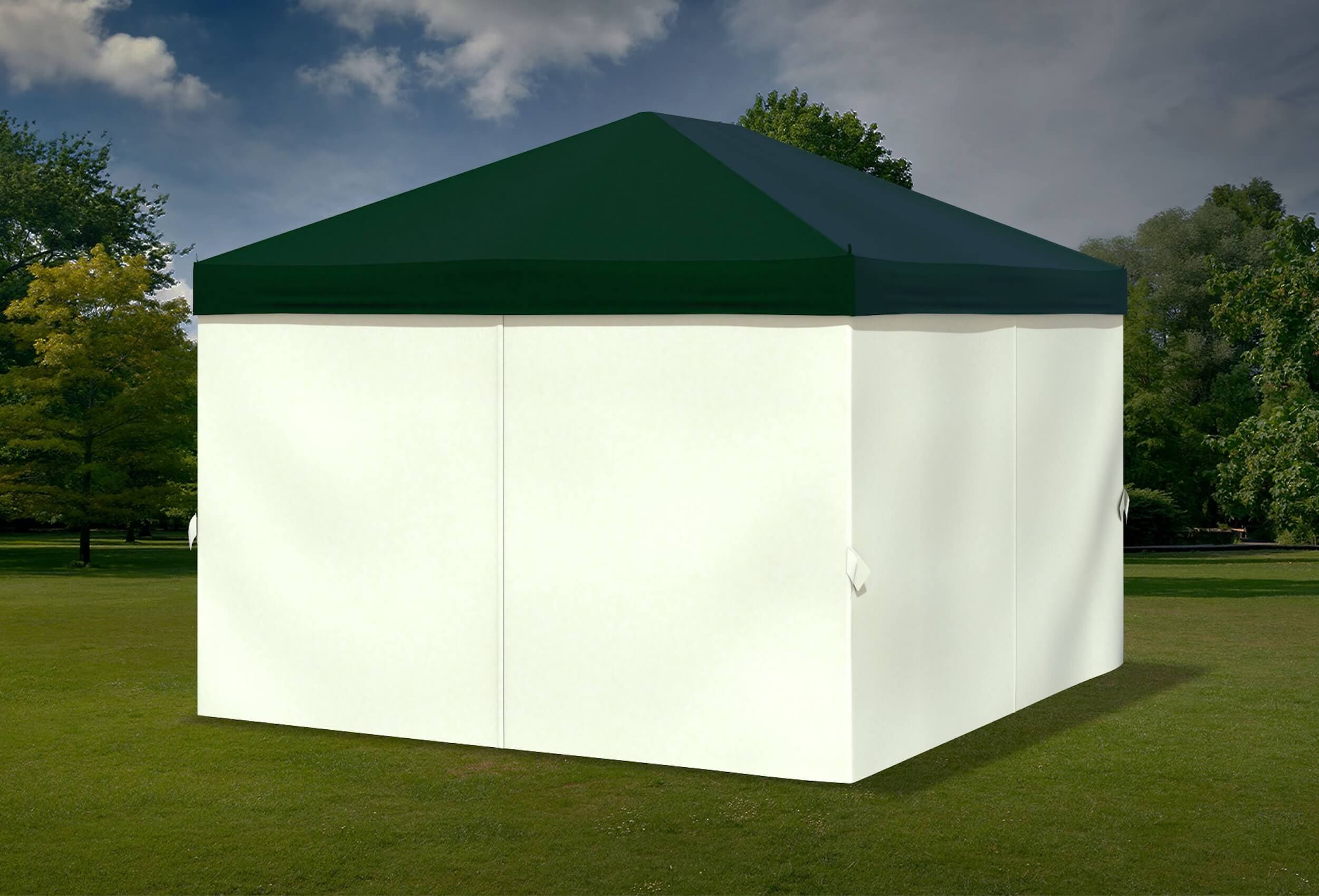 Seitenteile für einen Gartenpavillon Sahara 3 x 4m in geschlossenem Zustand