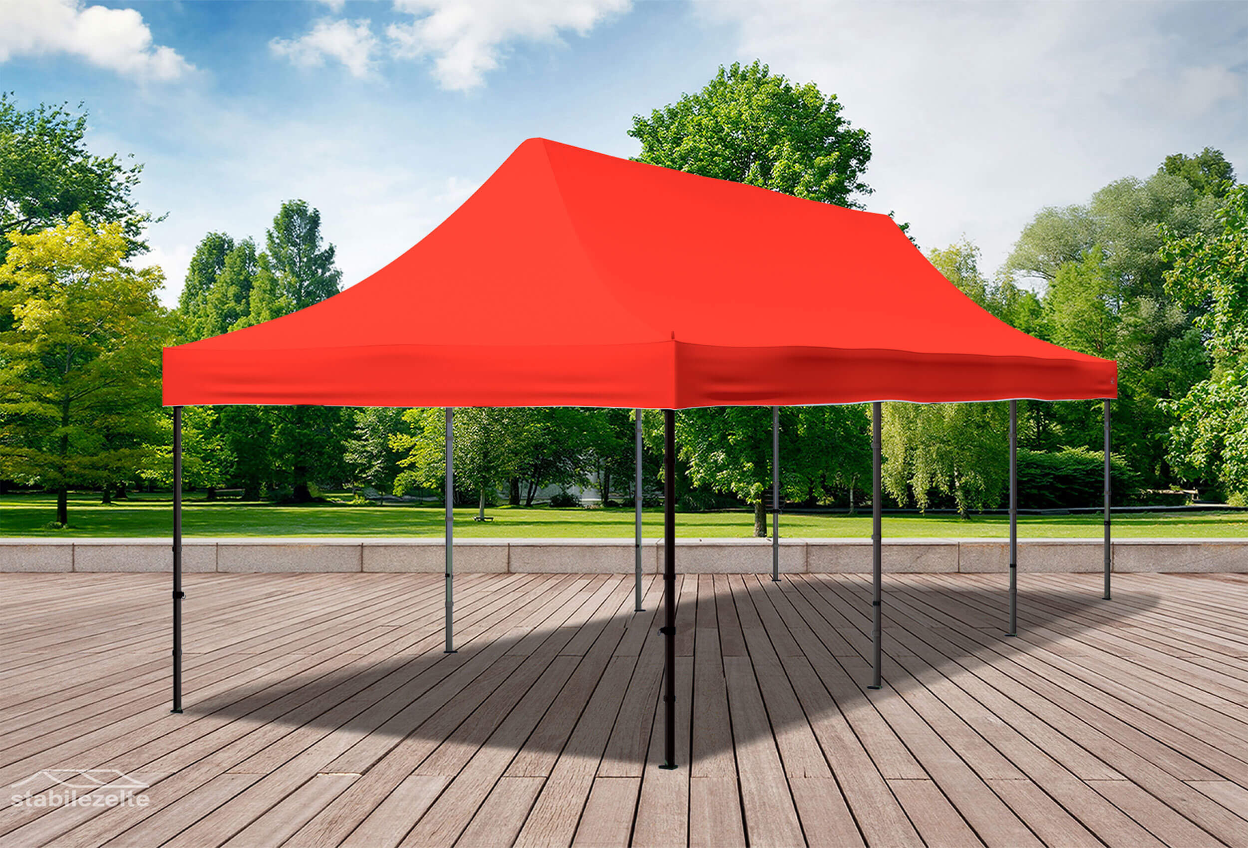 3x9 m Pop Up Gazebo, Red
