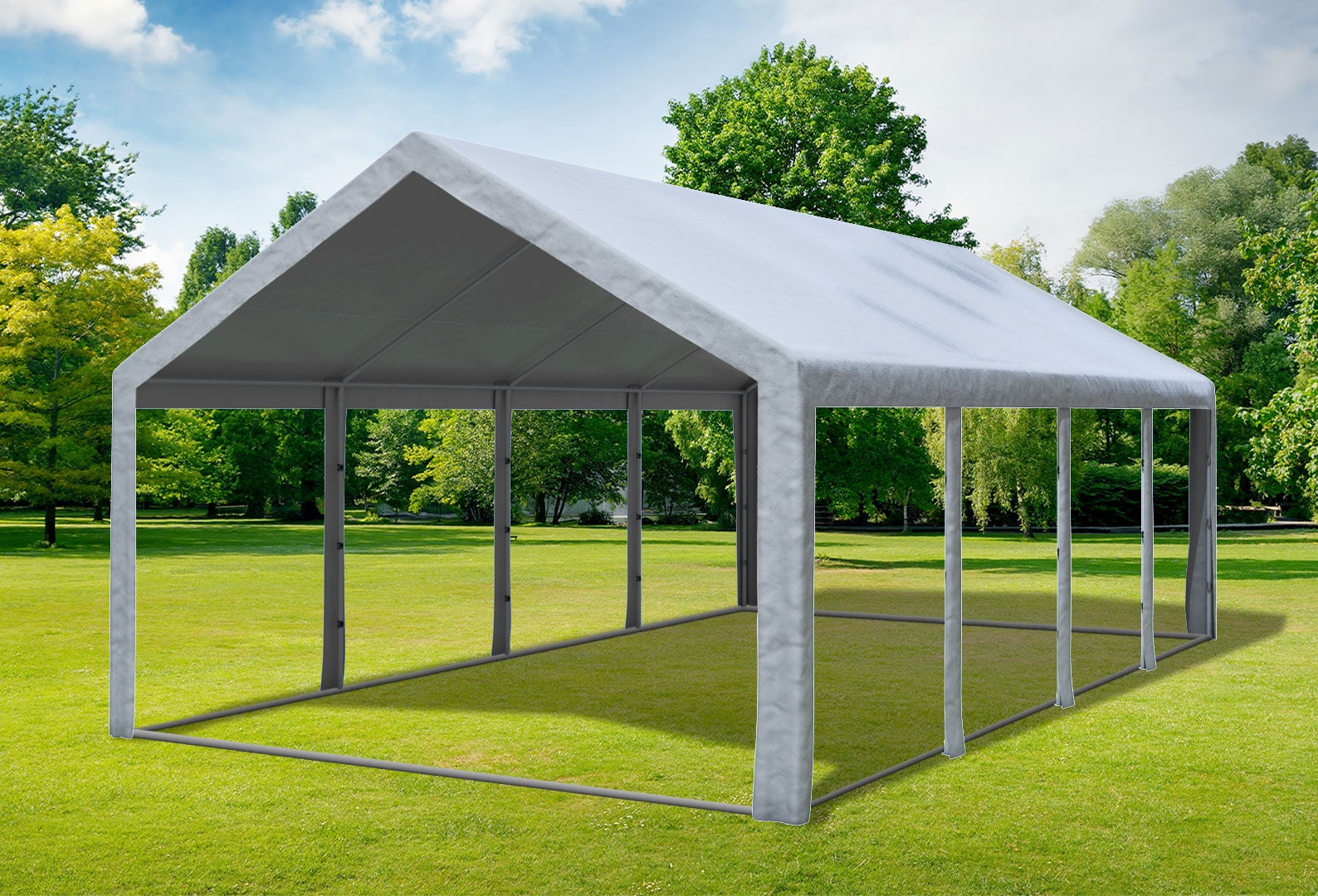4x8 m Party tent / Marquee, PE Grey