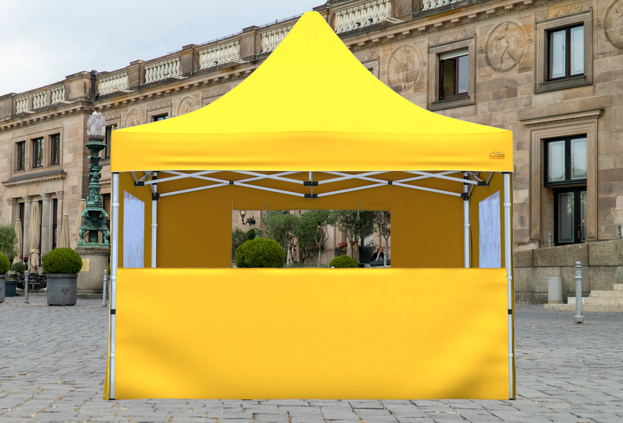 Folding tent half-wall SET 3 metres PREMIUM YELLOW