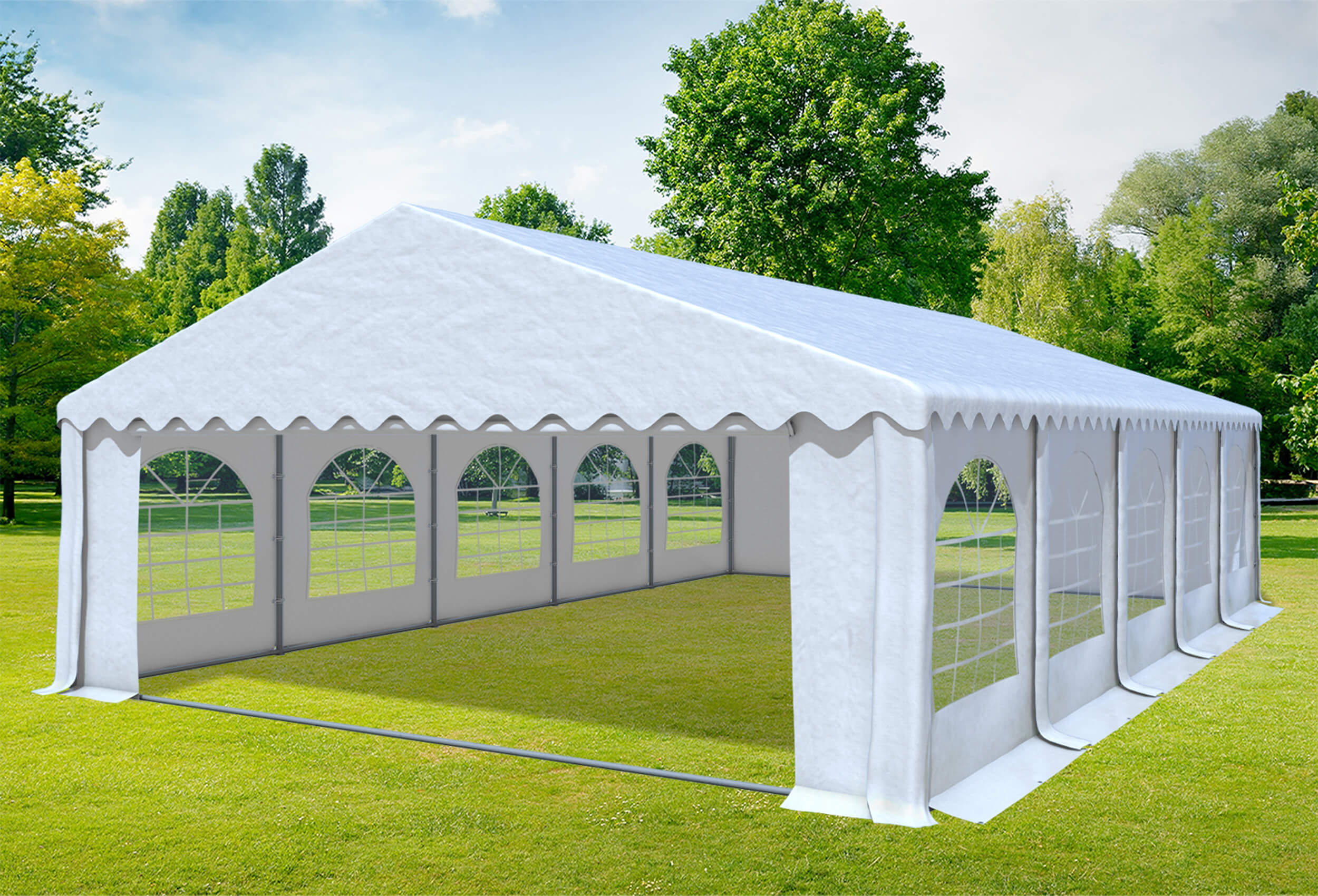 6x10 m Party tent / Marquee, PVC White