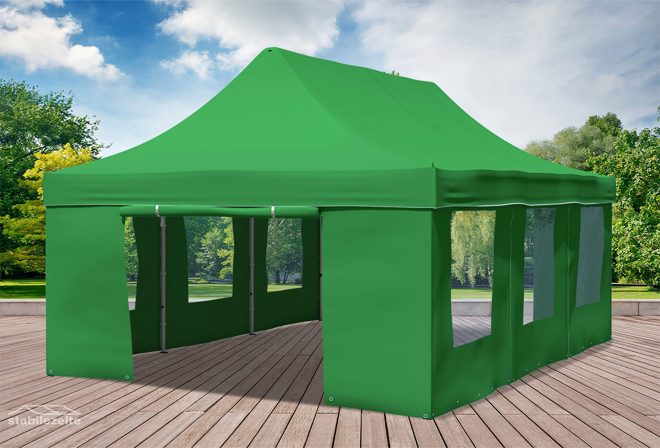 4x6 m Pop Up Gazebo, Green