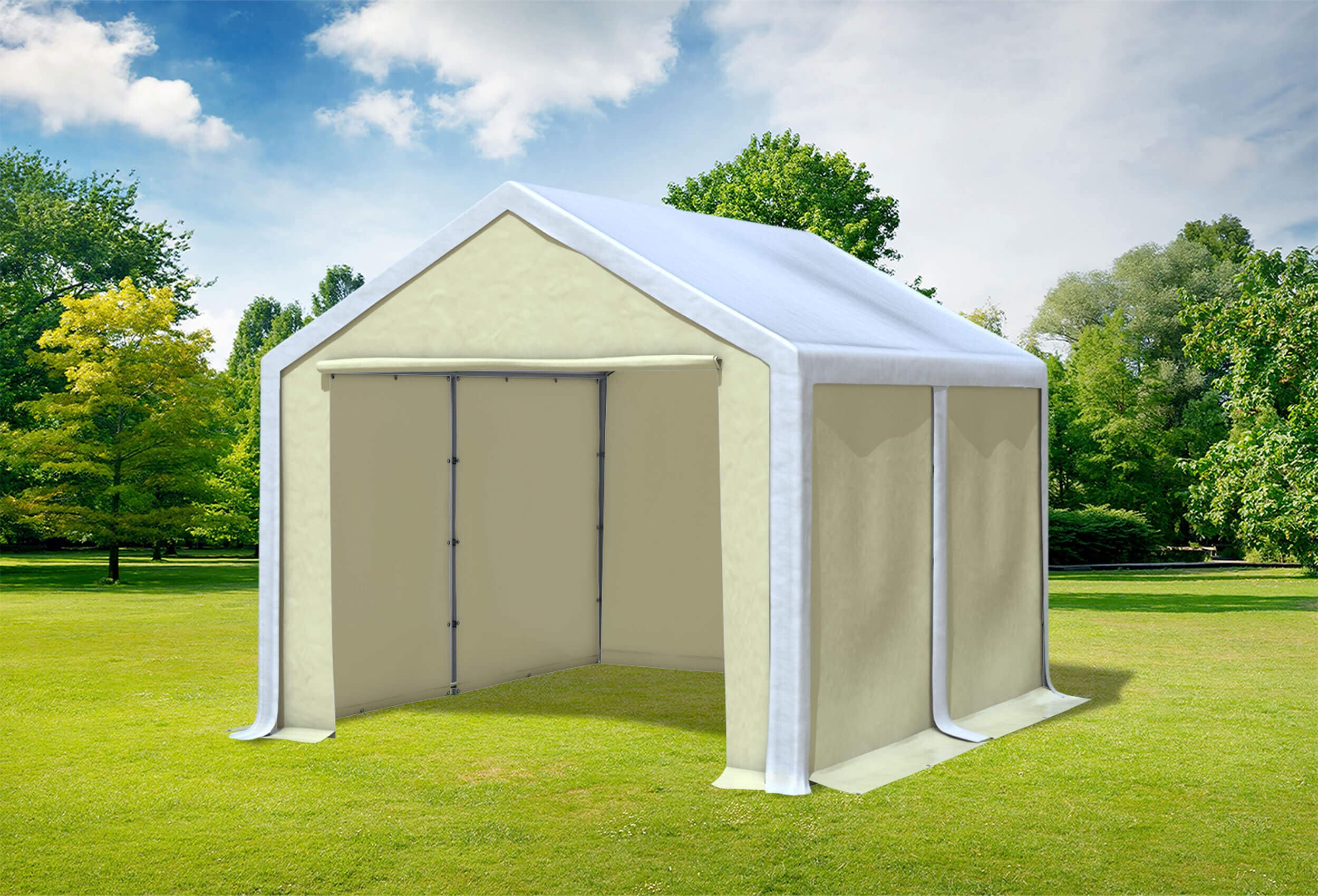 3x4 m Party tent / Marquee, PVC White Beige