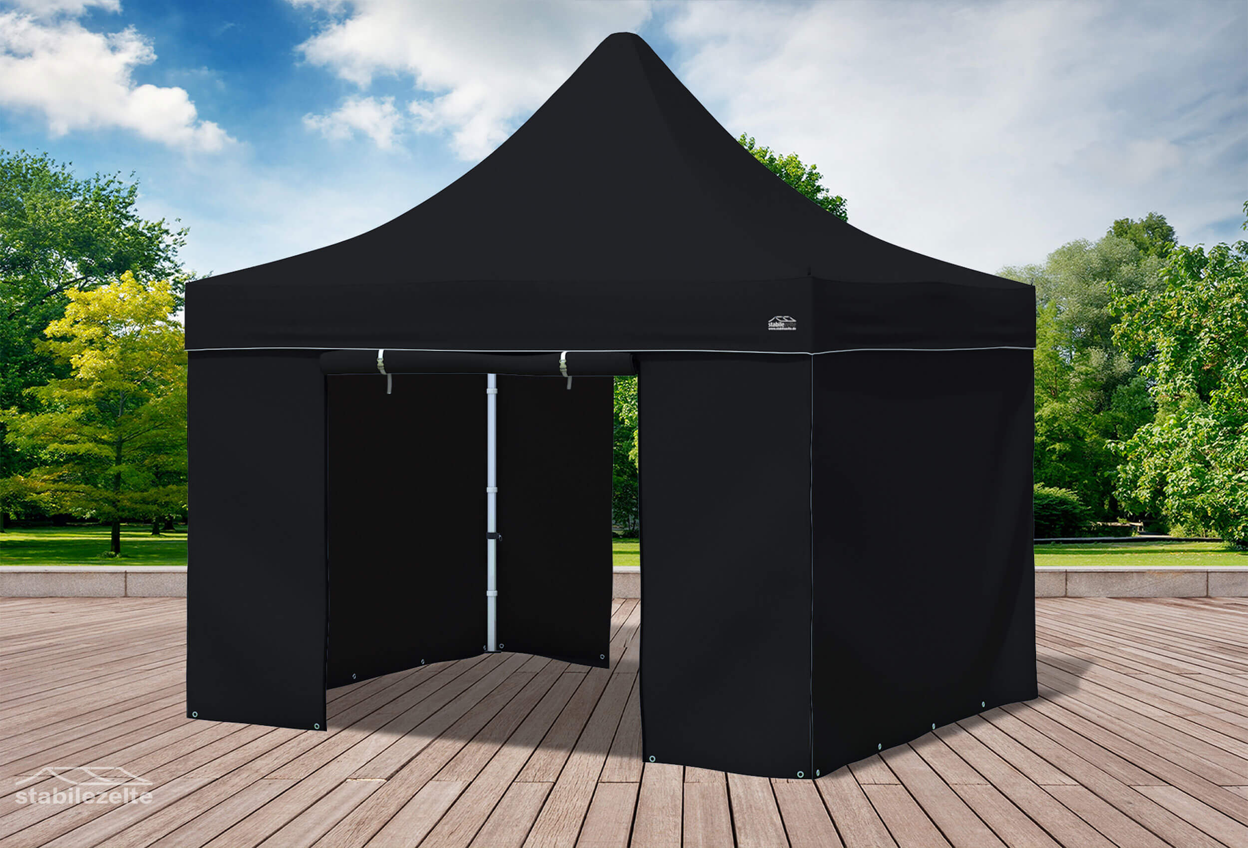 3x3 m Pop Up Gazebo, Black