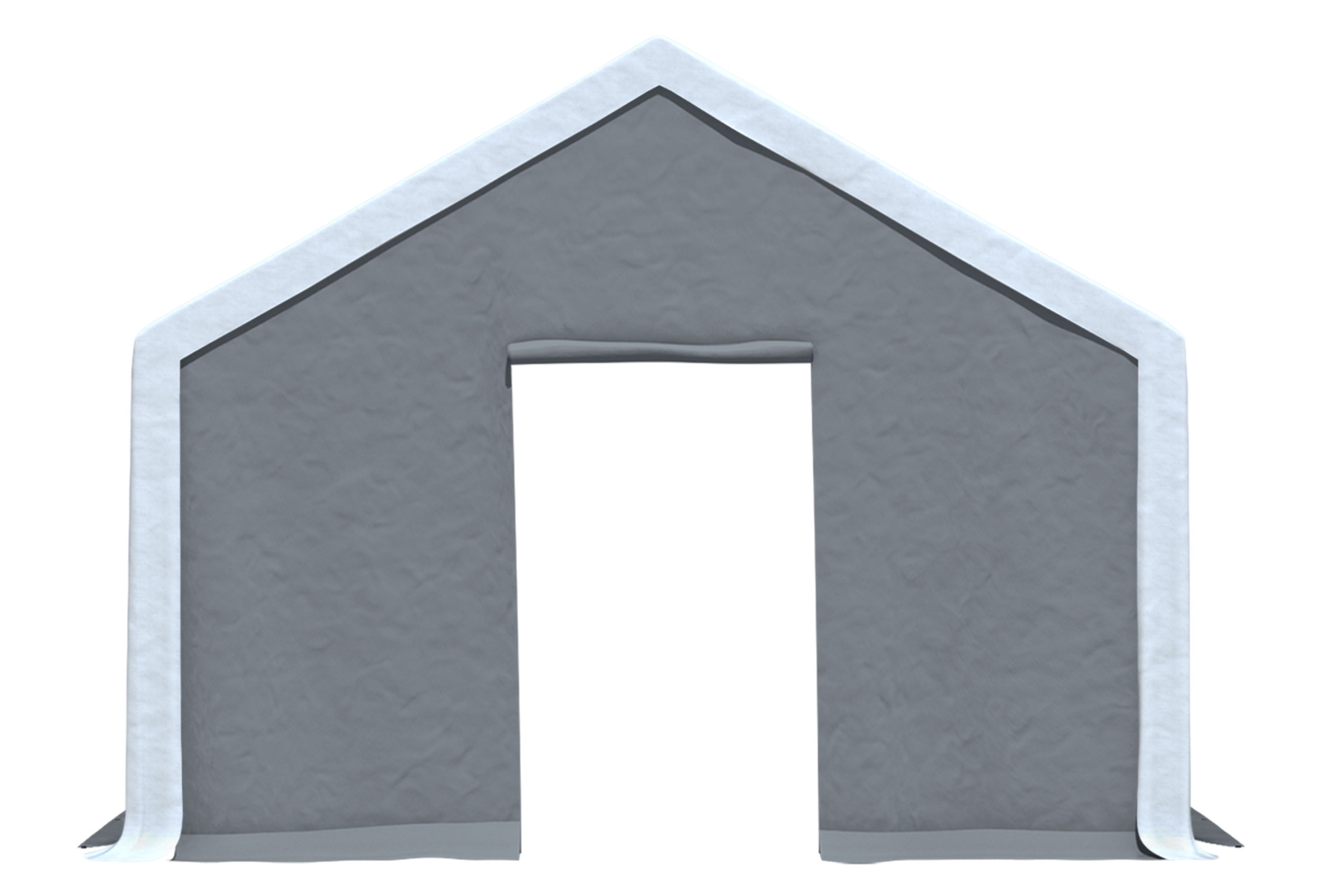 Modular Pro 4m PVC gable end with SMALL DOOR (single) GREY