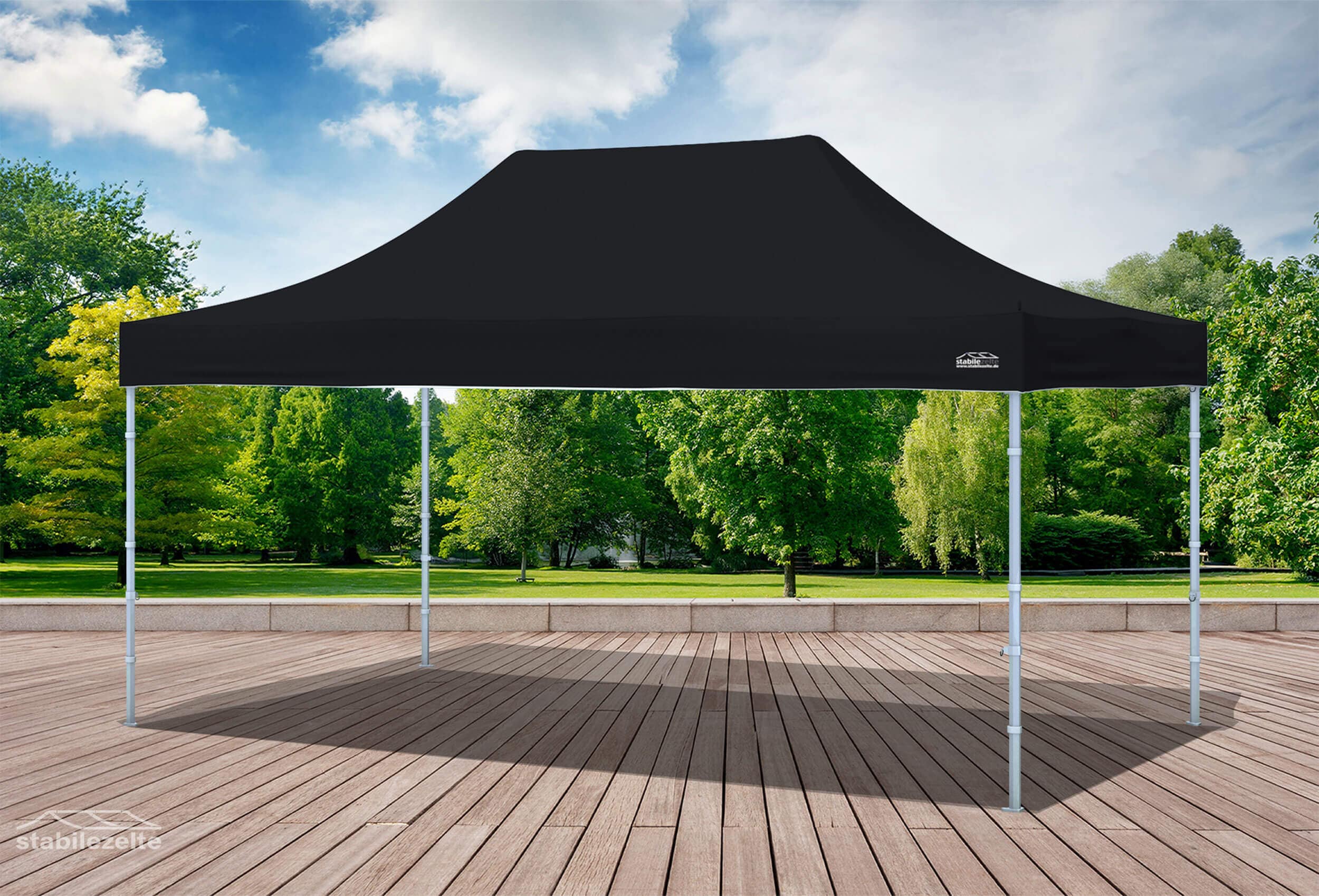 3x4.5 m Pop Up Gazebo, Black