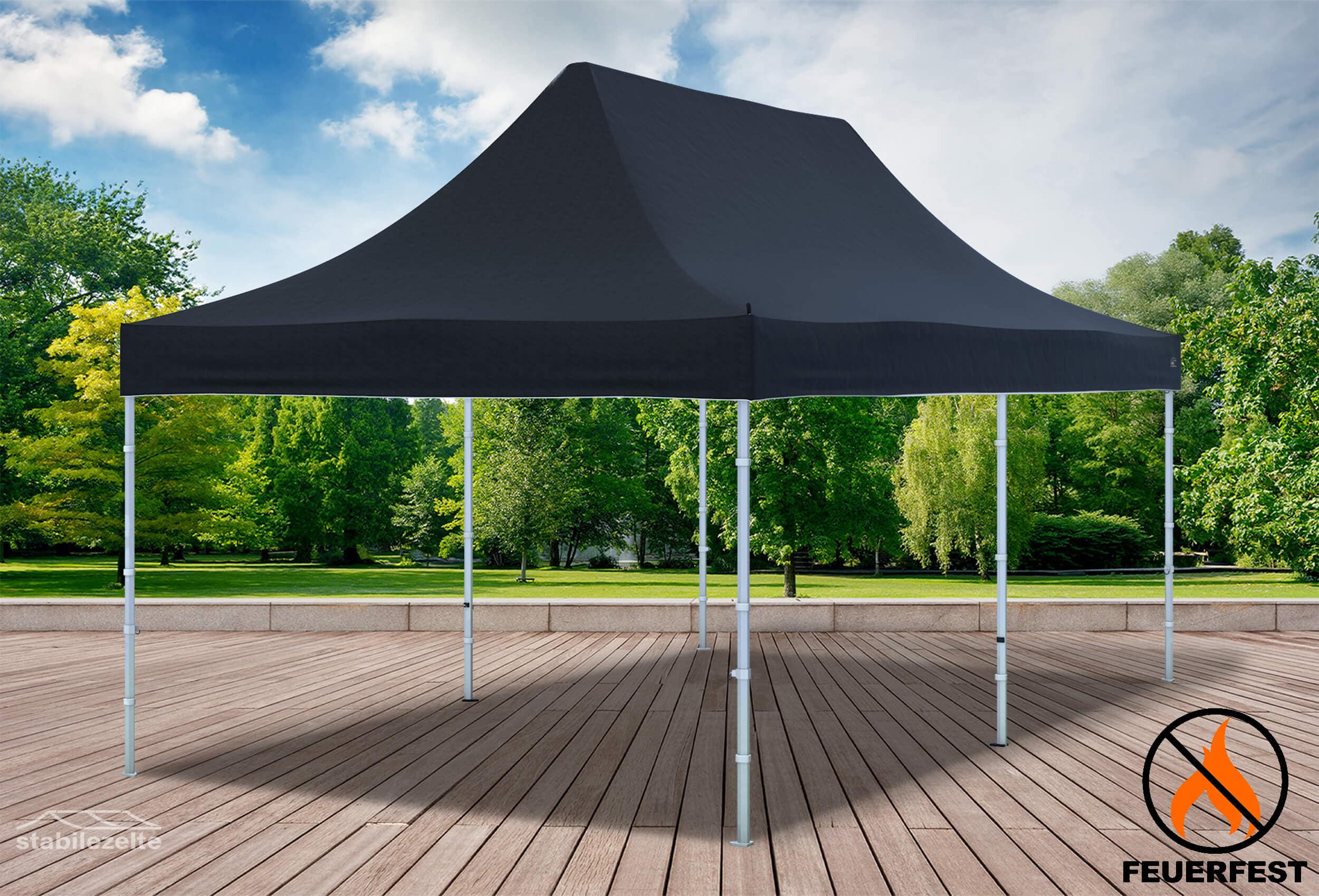 3x6 m Folding Tent Roof Tarpaulin, PVC FR