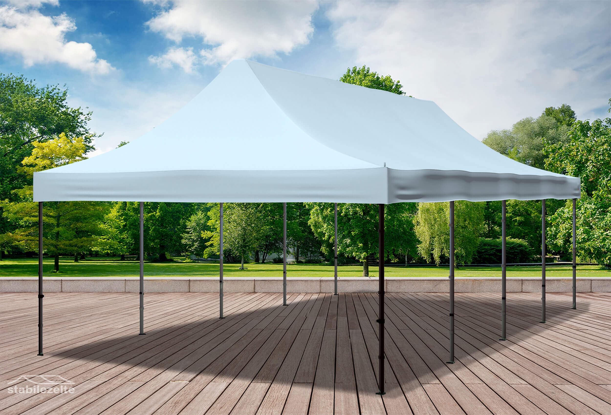 4x8 m Folding Tent Roof Tarpaulin Grey