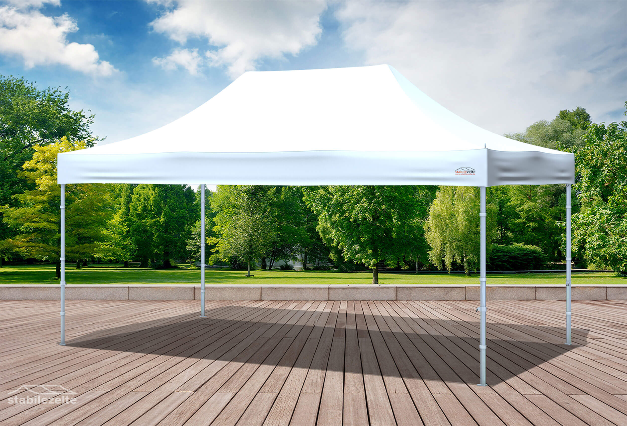 3x4.5 m Pop Up Gazebo, White
