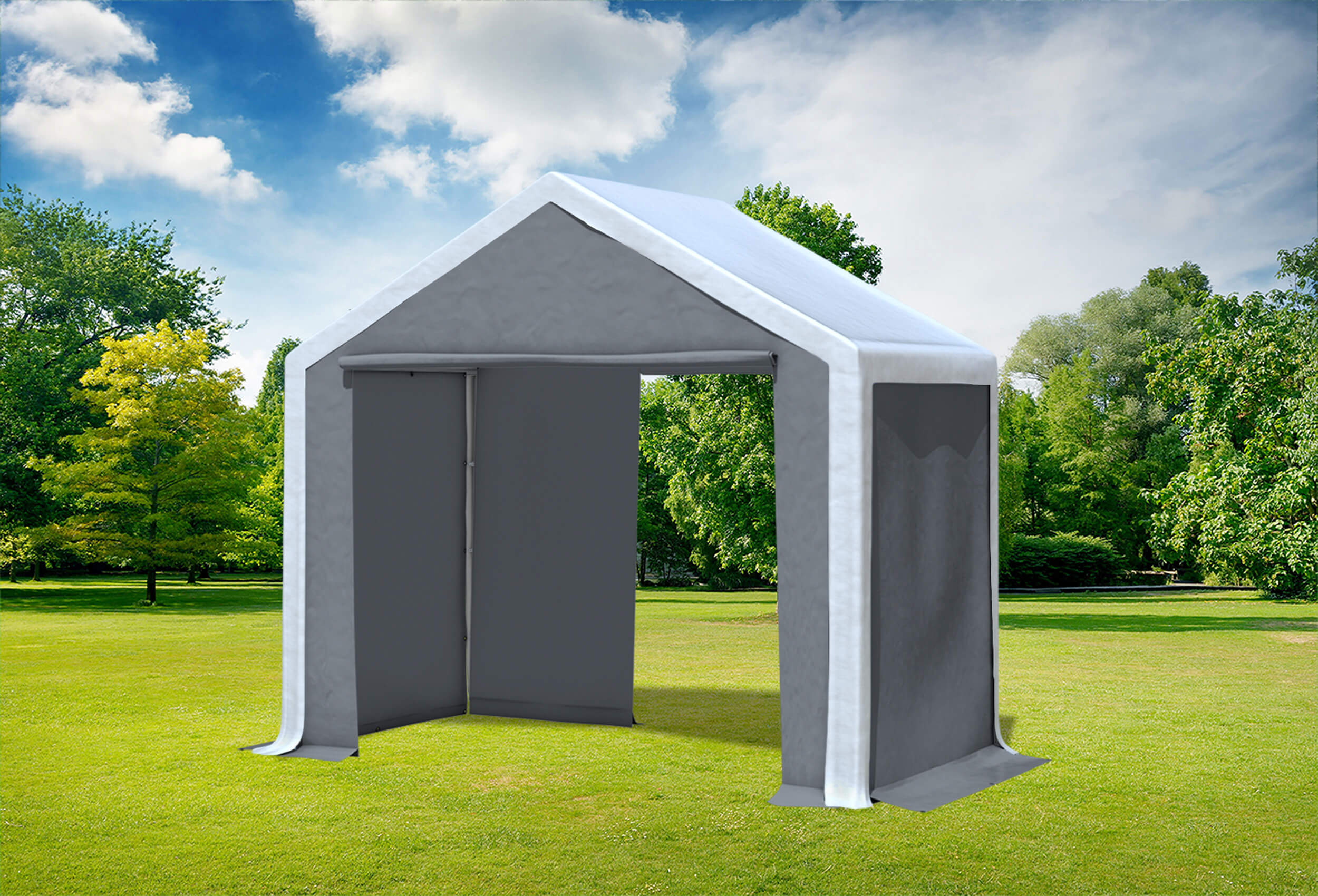 3x2 m Party tent / Marquee, PVC White Grey