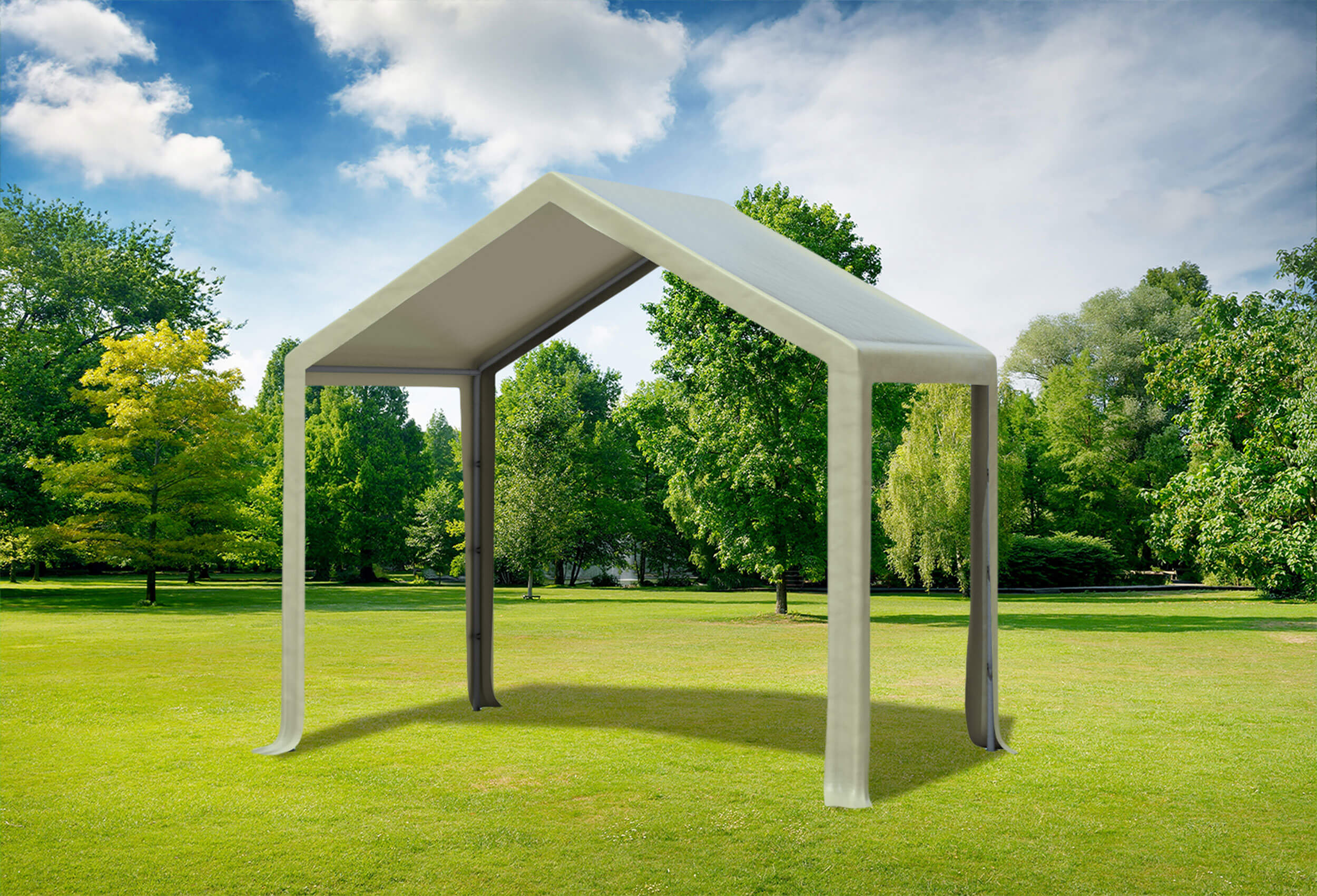 3x2 m PVC Roof Tarpaulin incl. Accessories Brown