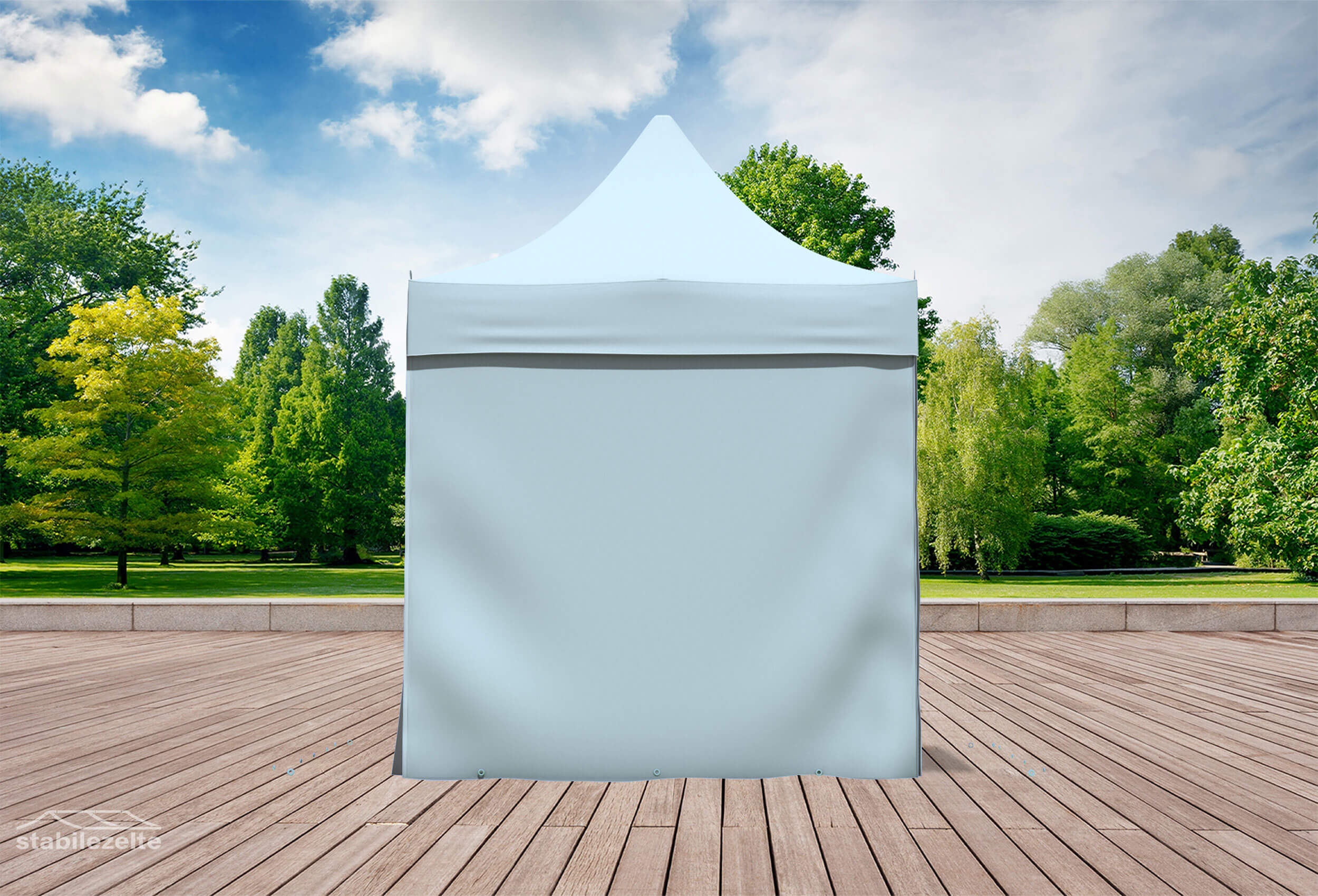 Folding tent side panel CLOSED 2 metres GREY