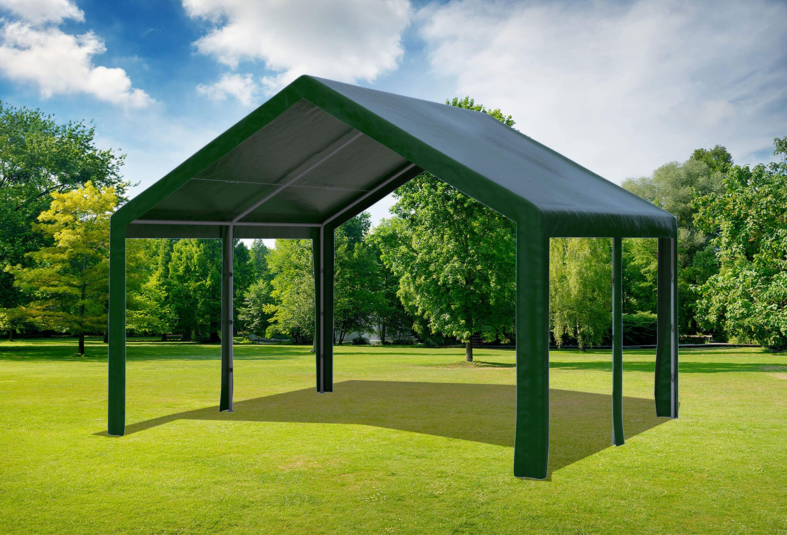 4x4 m Party tent / Marquee, PE Green