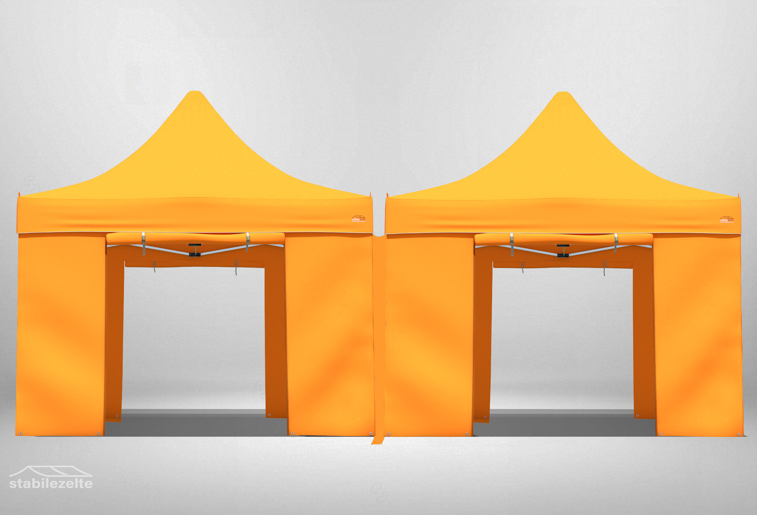 Folding tent rain gutter SET 3 metres PREMIUM ORANGE