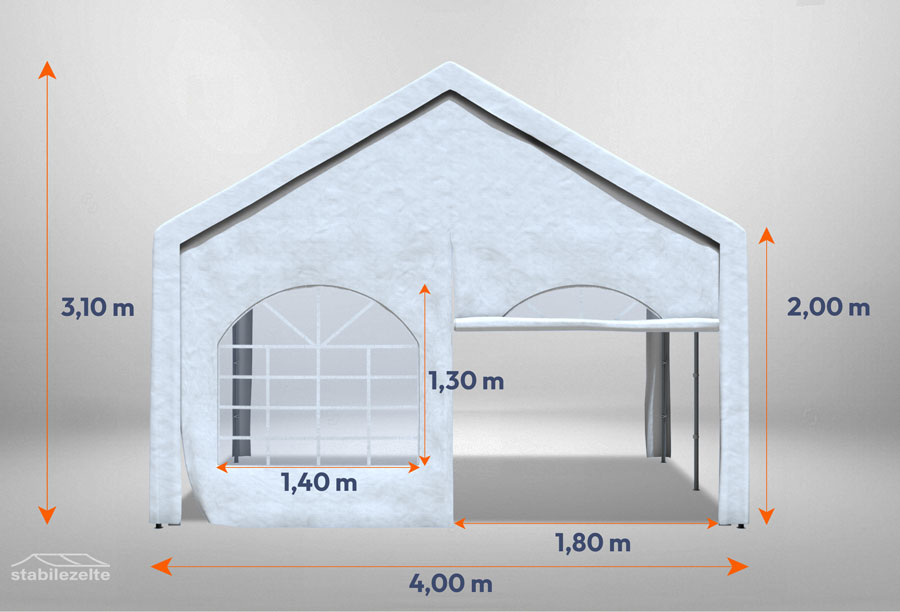 Side and gable walls for party tent modular series
