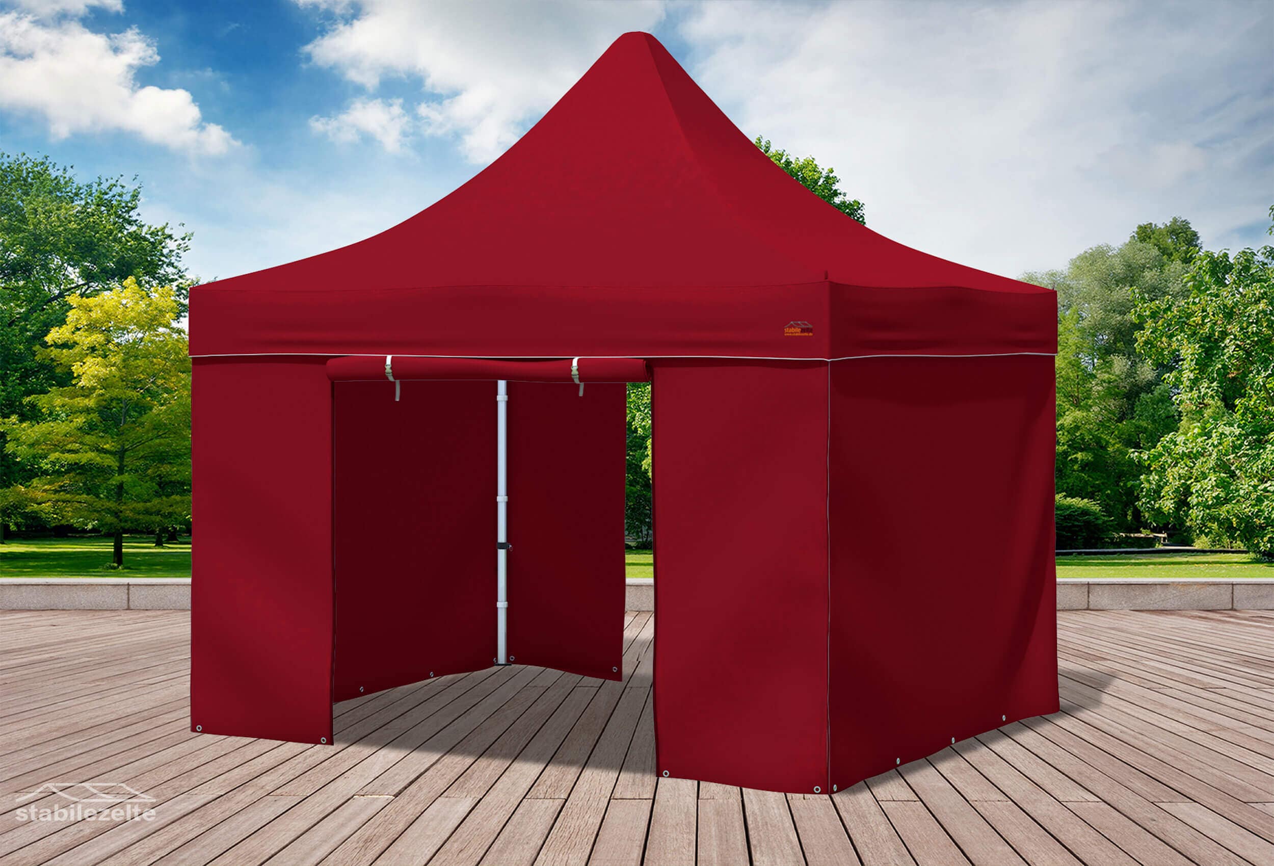 3x3 m Pop Up Gazebo, Bordeaux