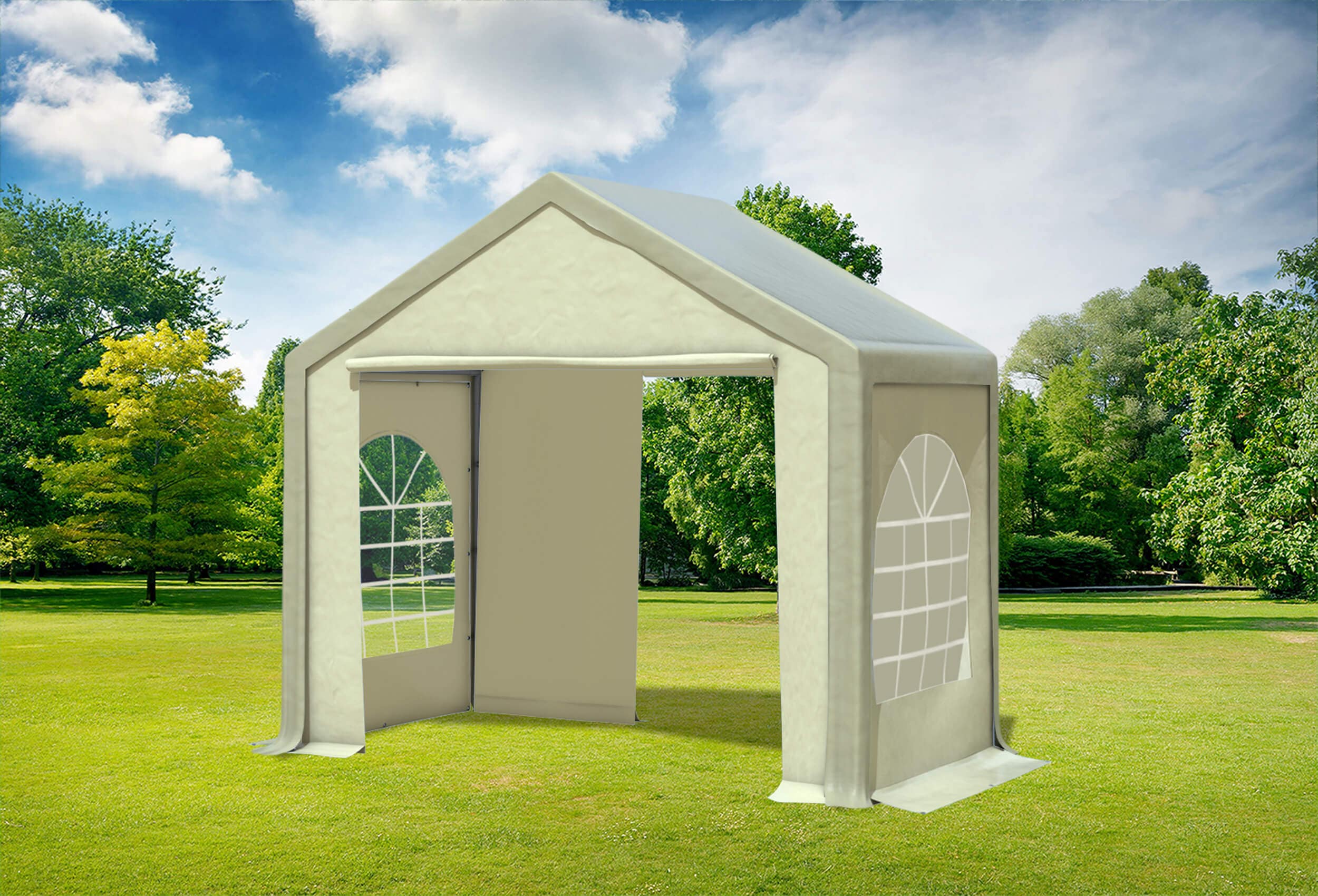 3x2 m Party tent / Marquee, PVC Brown Beige