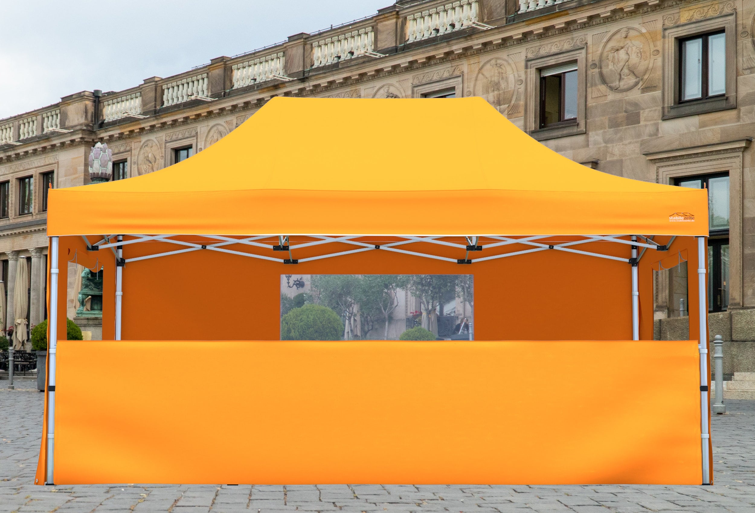 Folding tent half-wall SET 4 metres PROFESSIONAL ORANGE