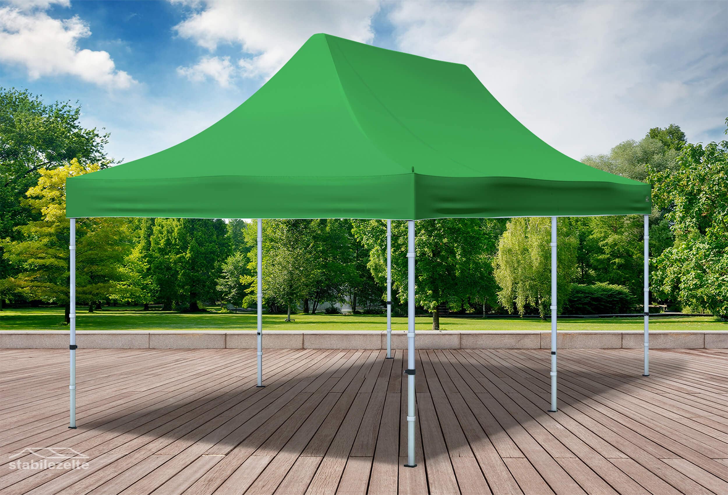 3x6 m Folding Tent Roof Tarpaulin Green