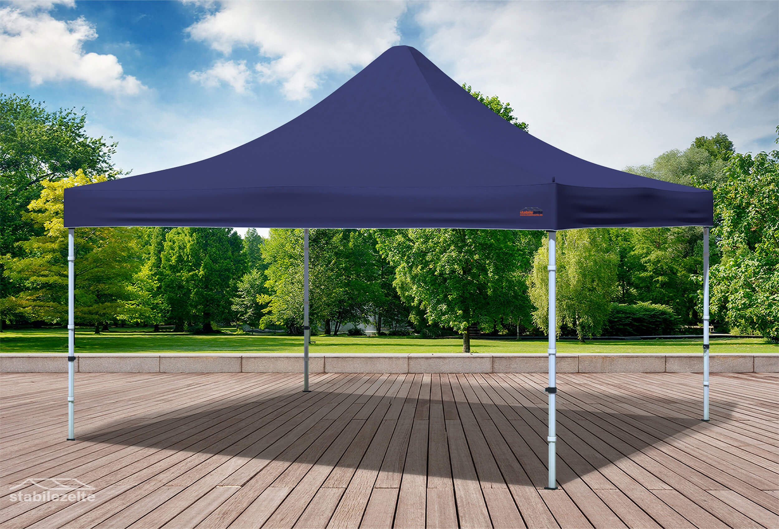 4x4 m Folding Tent Roof Tarpaulin Blue
