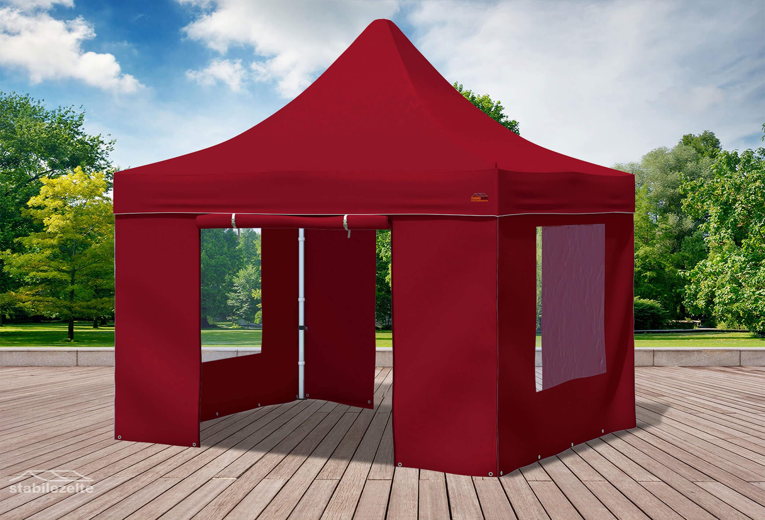 3x3 m Pop Up Gazebo, Bordeaux