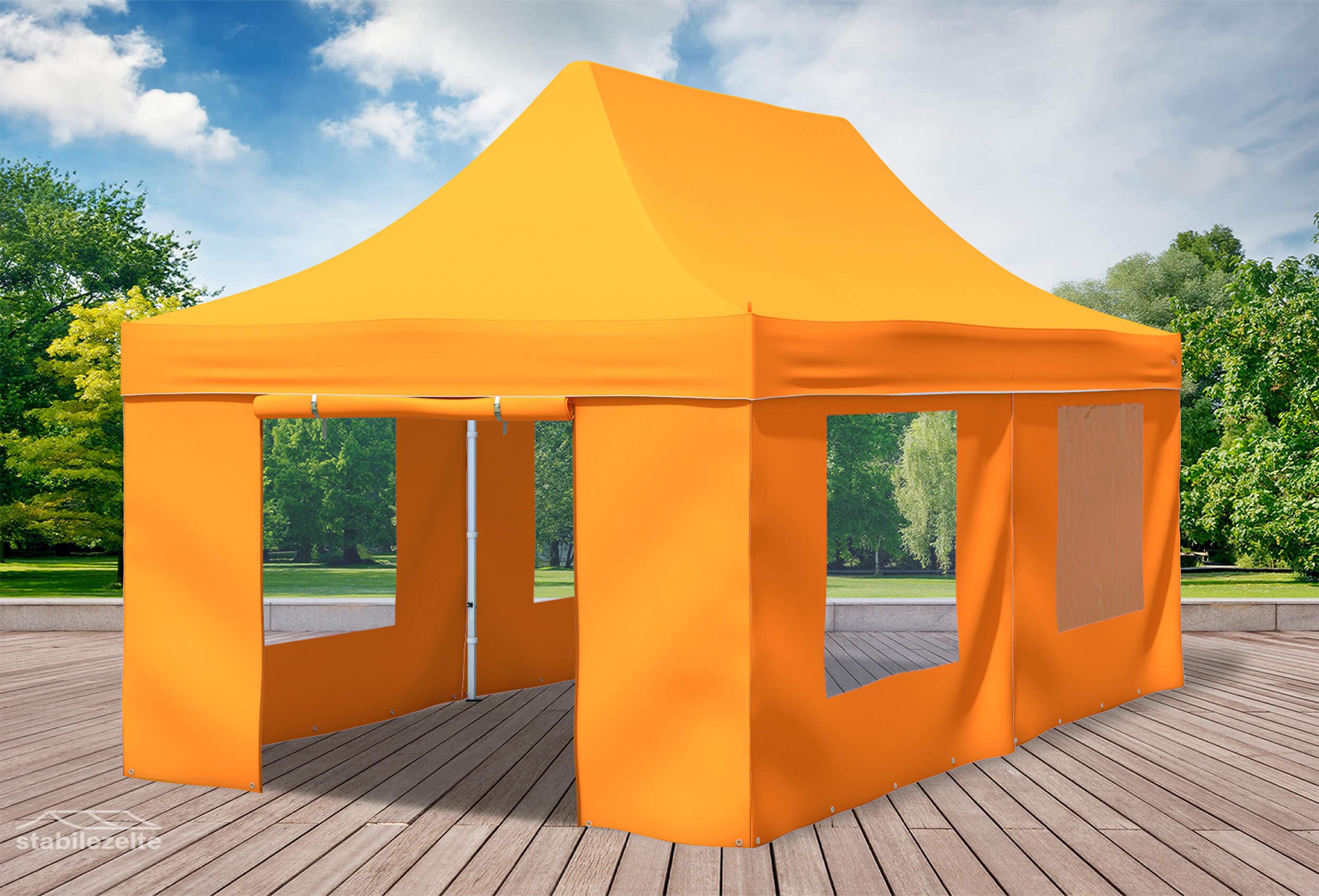 3x6 m Pop Up Gazebo, Orange
