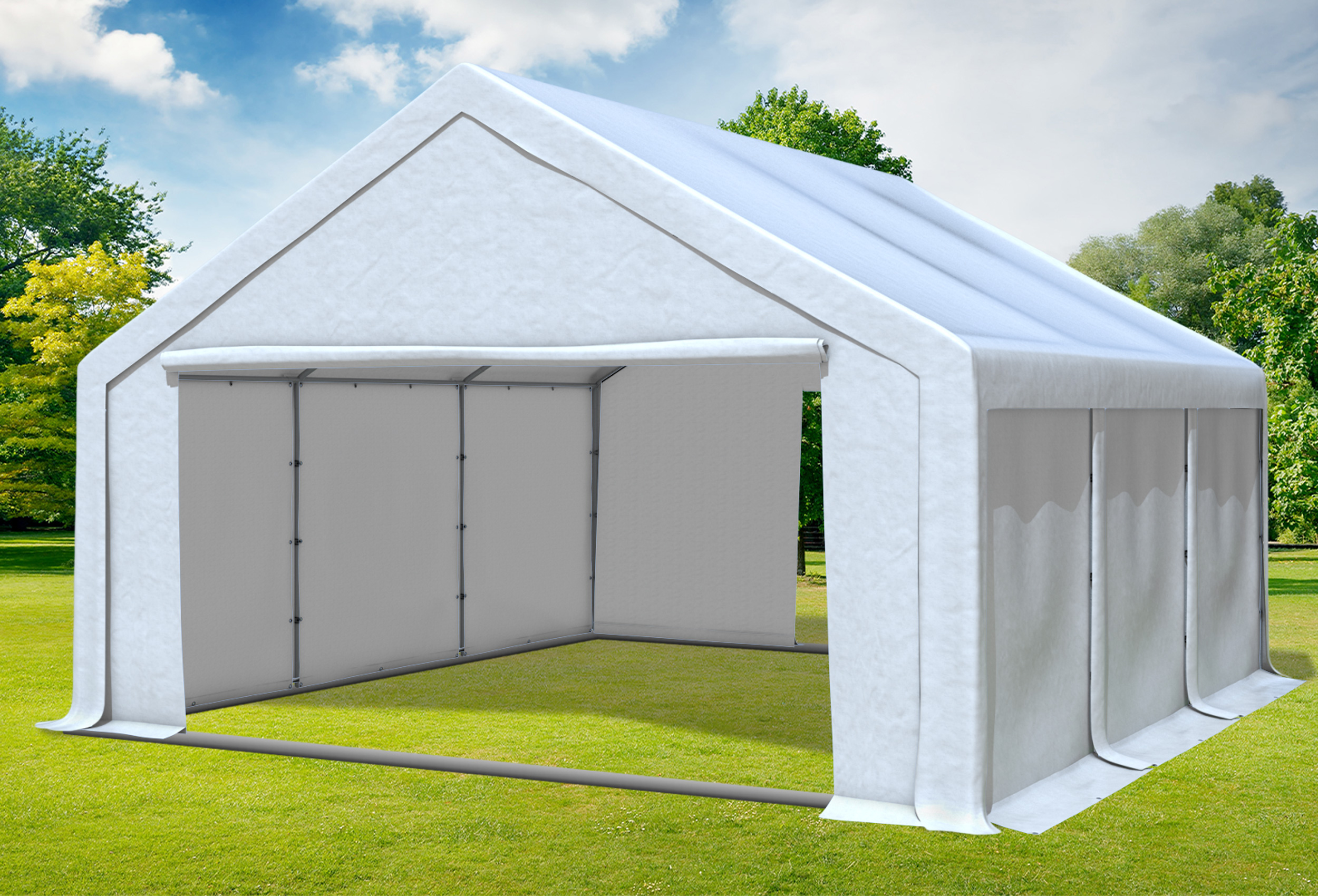 5x6 m Party tent / Marquee, PVC White