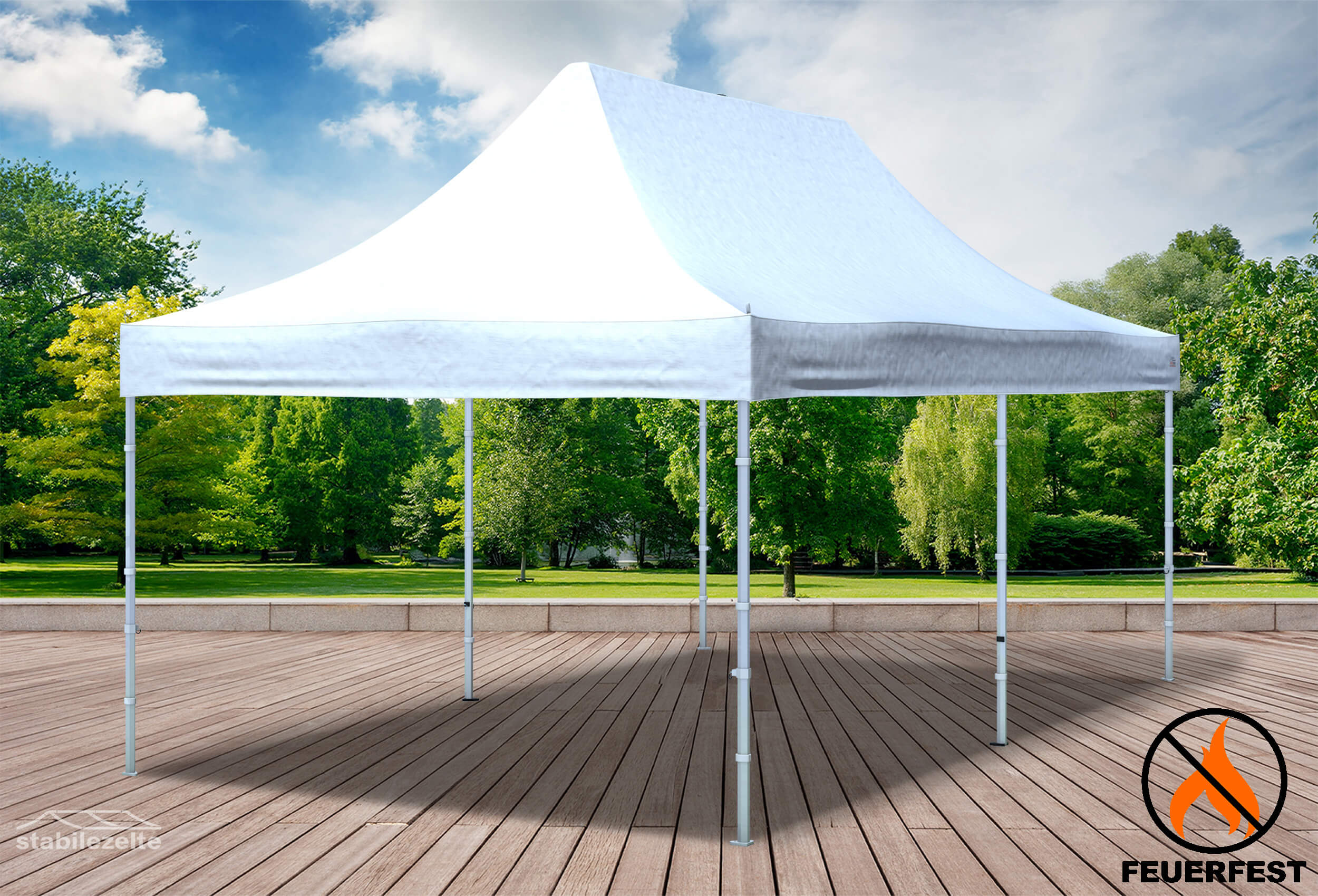 3x6 m Folding Tent Roof Tarpaulin, PVC FR