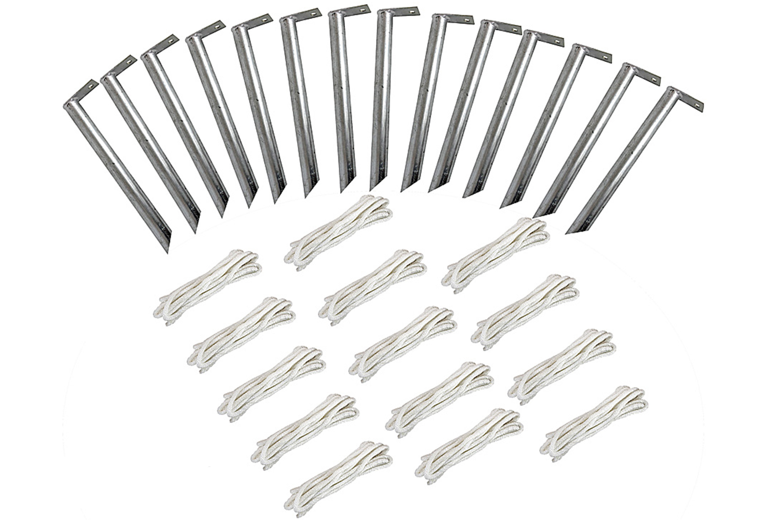 Premium guy set with tubular earth hooks & UV ropes 28 pieces