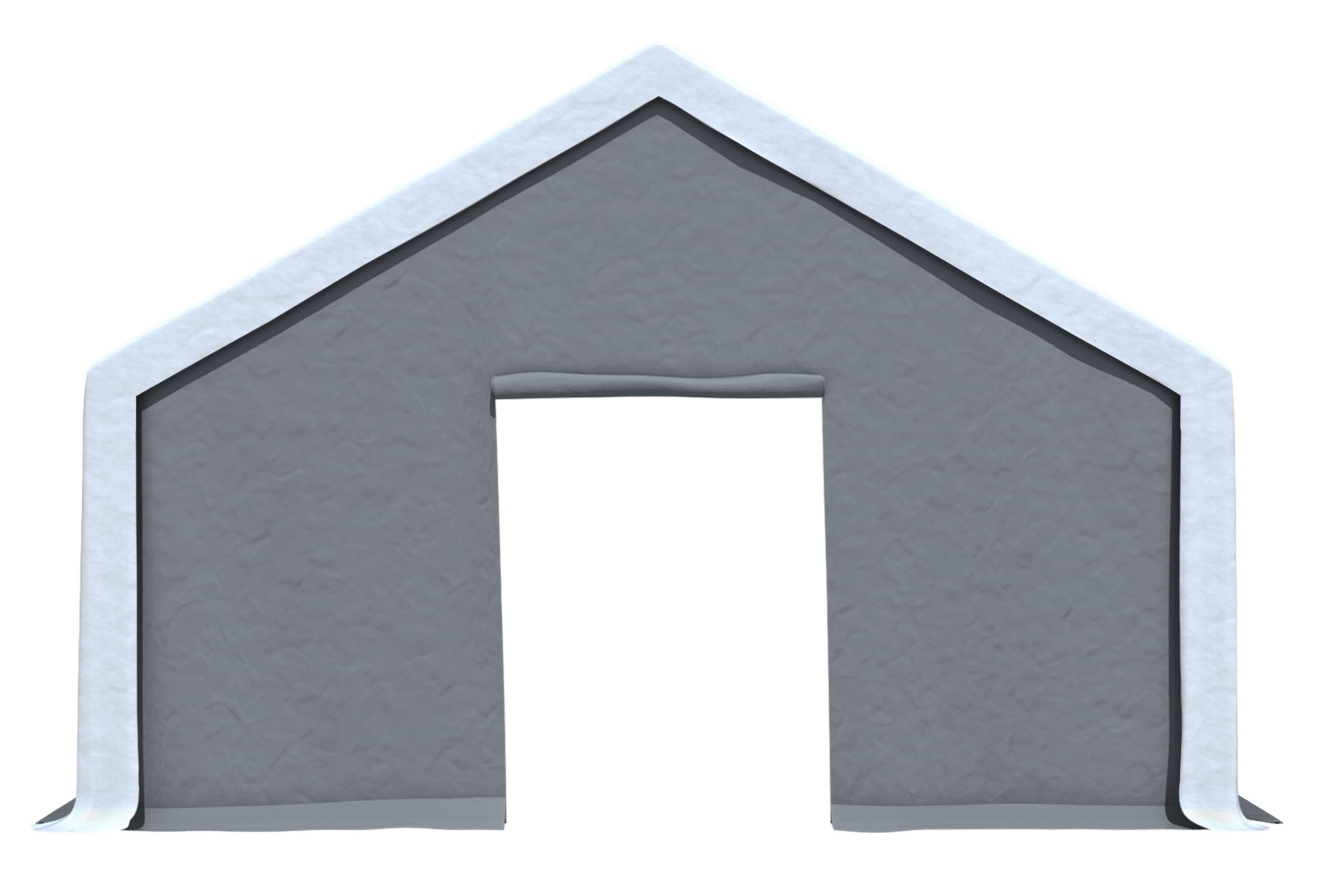 Modular Pro 5m PVC gable end with SMALL DOOR (single) GREY