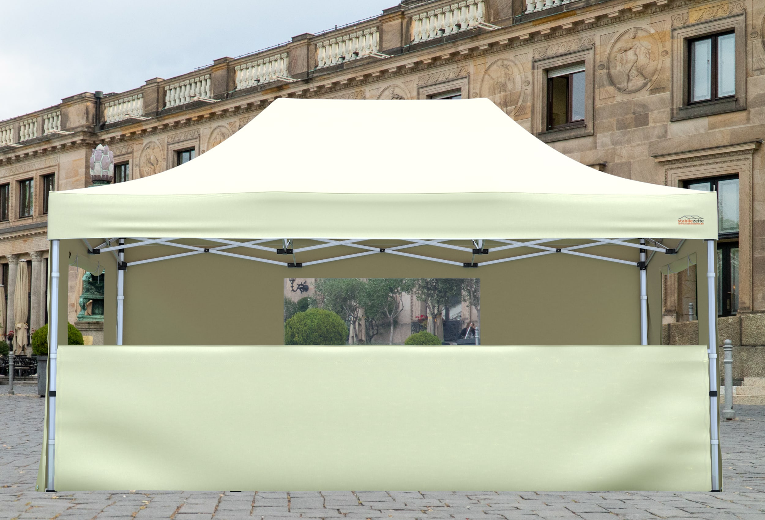 Folding tent half-wall SET 4 metres PROFESSIONAL BEIGE