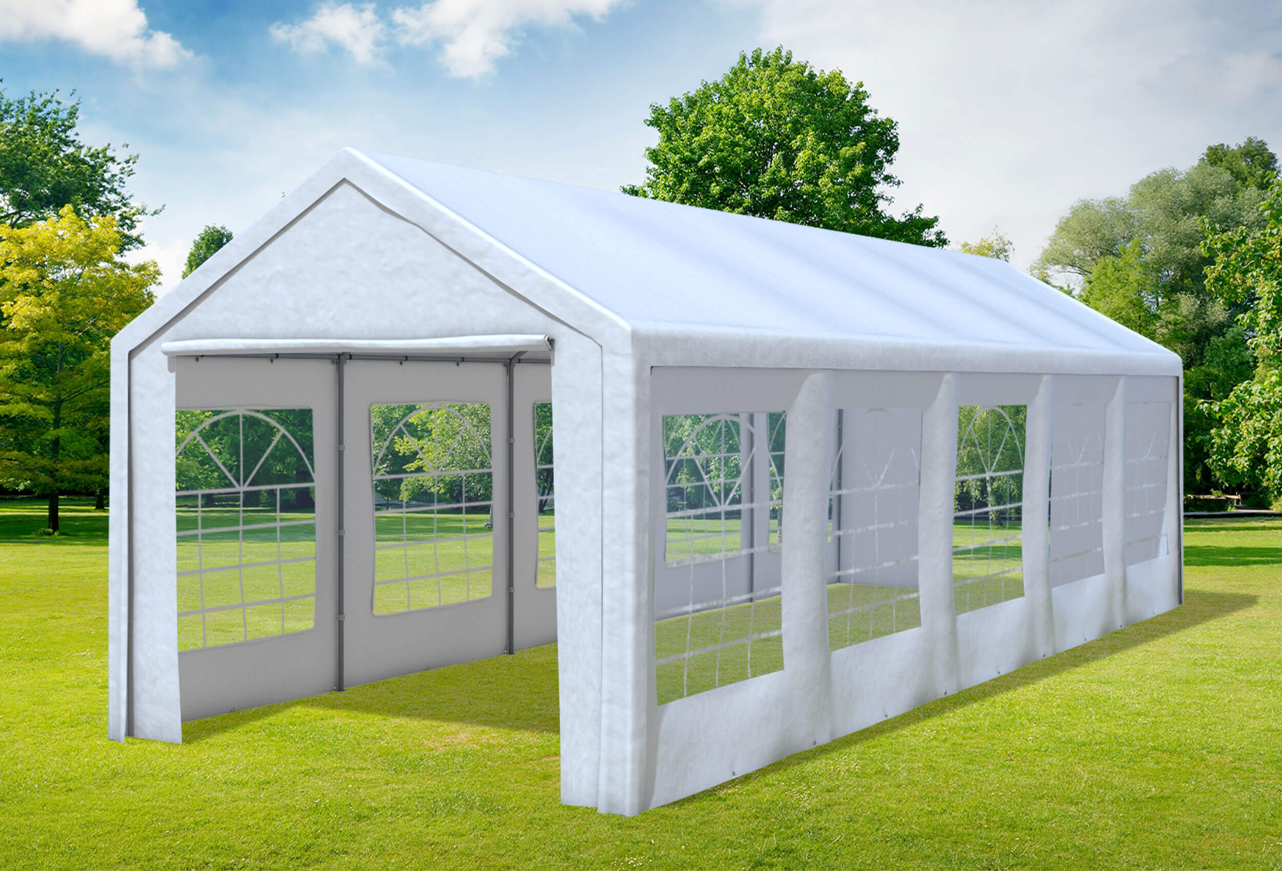3x9 m Party tent / Marquee, PVC White