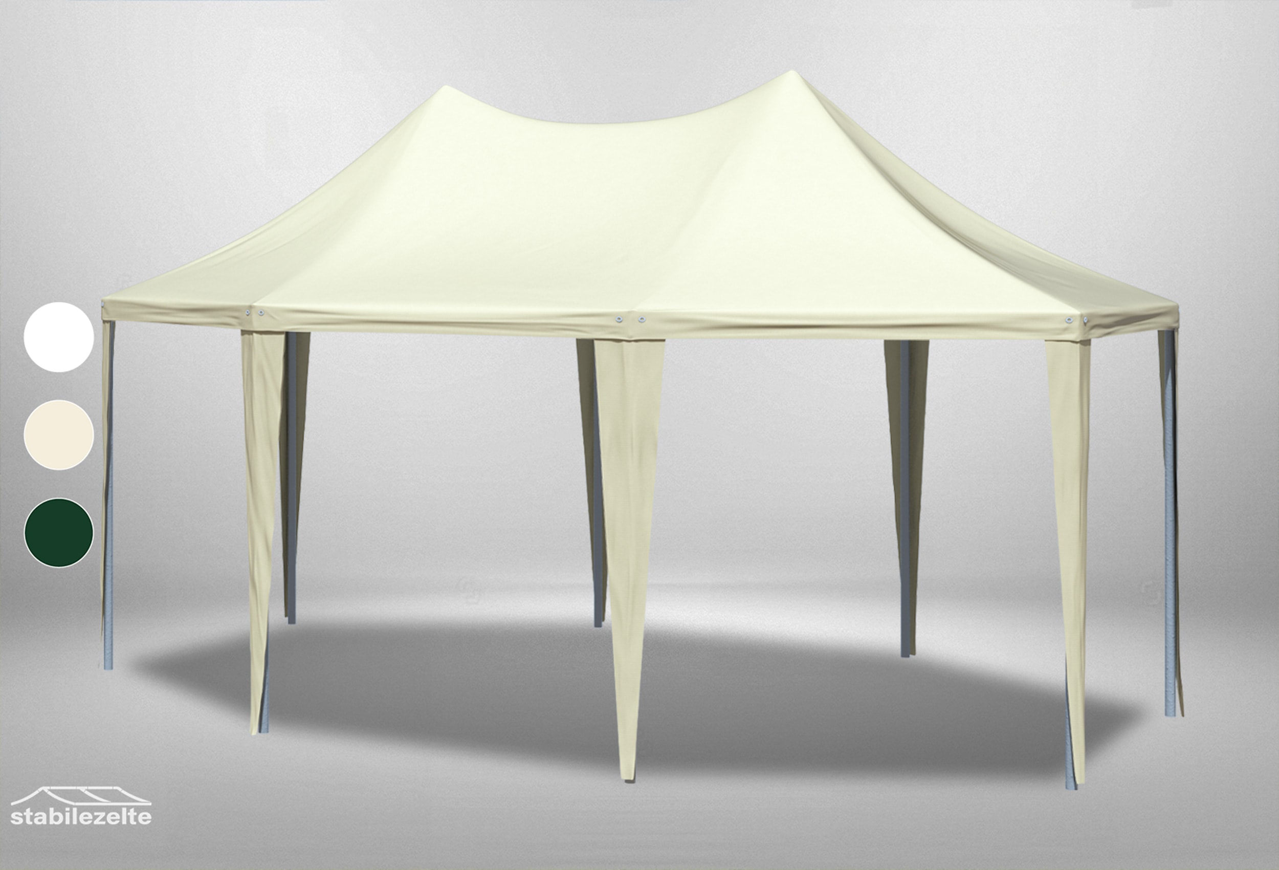 4x5.5 m Roof Tarpaulin Arabica PVC incl. Accessories Beige