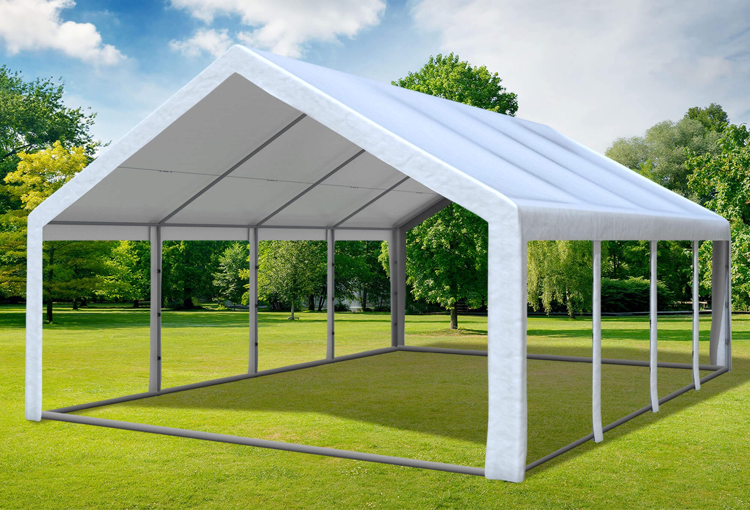 5x8 m Party tent / Marquee, PE White