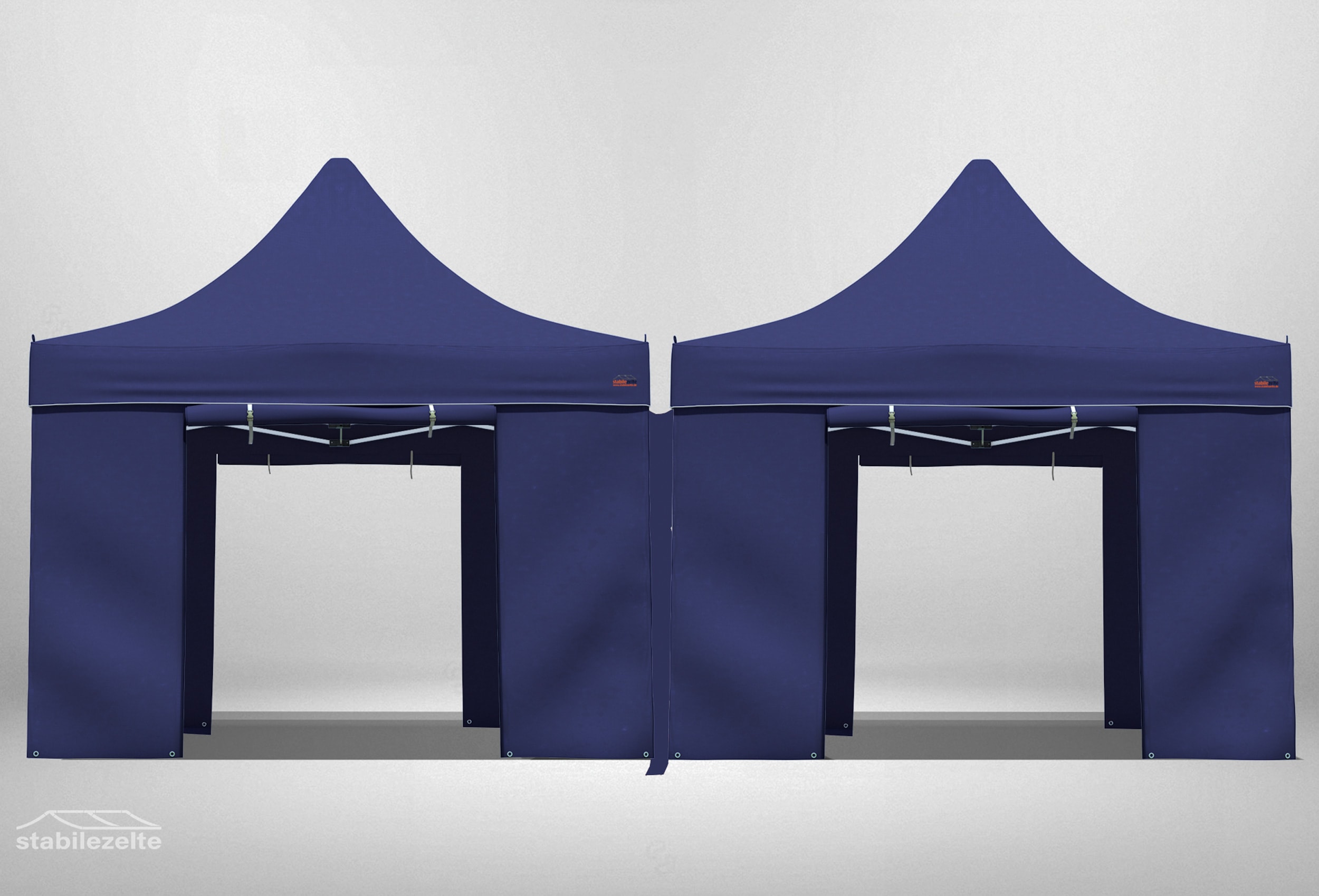Folding tent rain gutter SET 3 metres PROF. PLUS+ BLUE