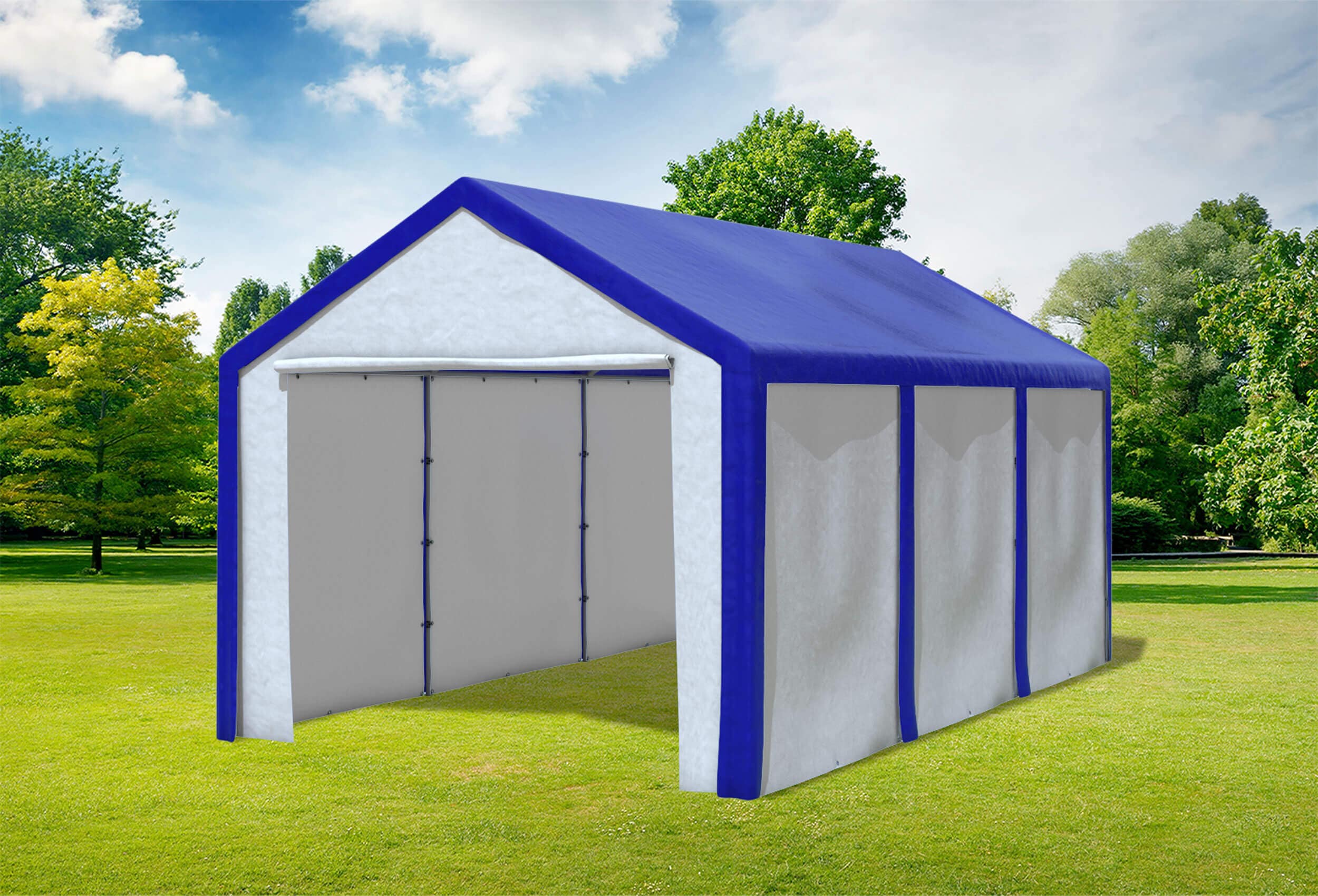 3x6 m Party tent / Marquee, PE Blue White