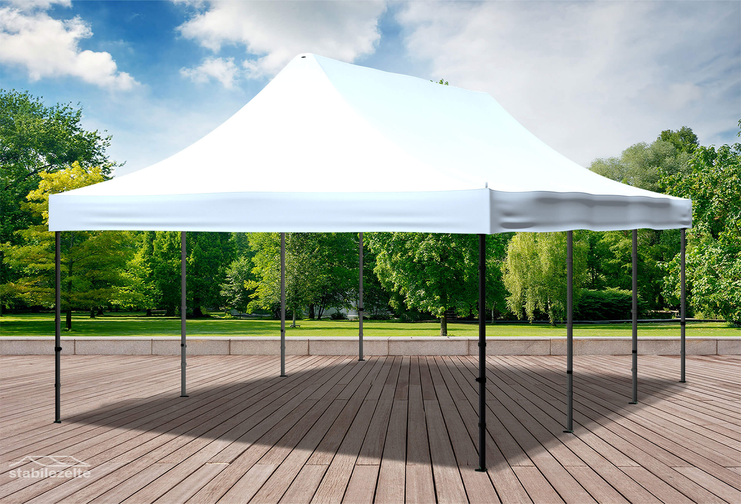 4x6 m Folding Tent Roof Tarpaulin White